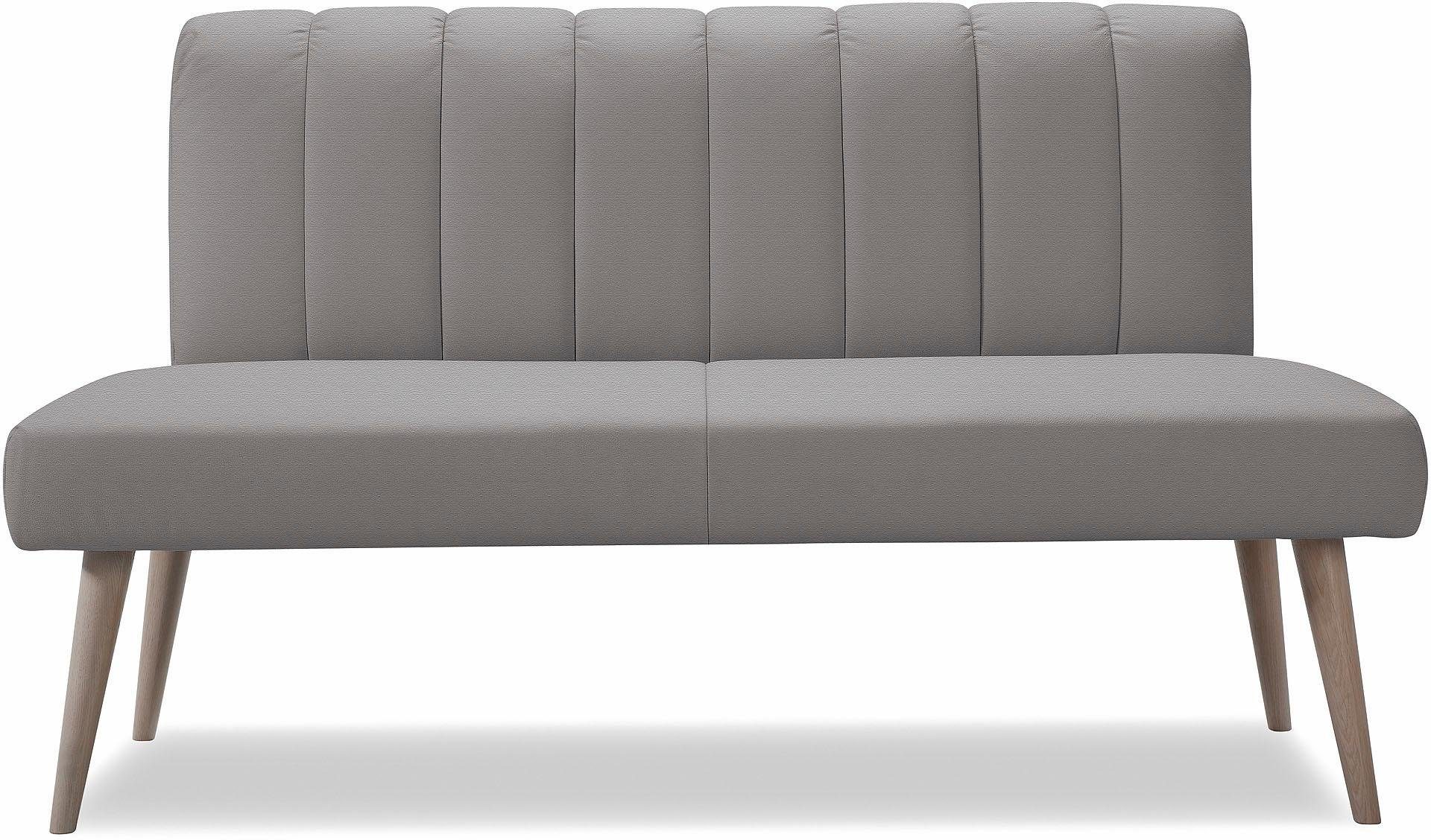 exxpo - sofa fashion Sitzbank Costa, moderne Rückensteppung, bequem und elegant, hoher Holzfuß, hochwertige Detailverarbeitung, Frei im Raum stellbar