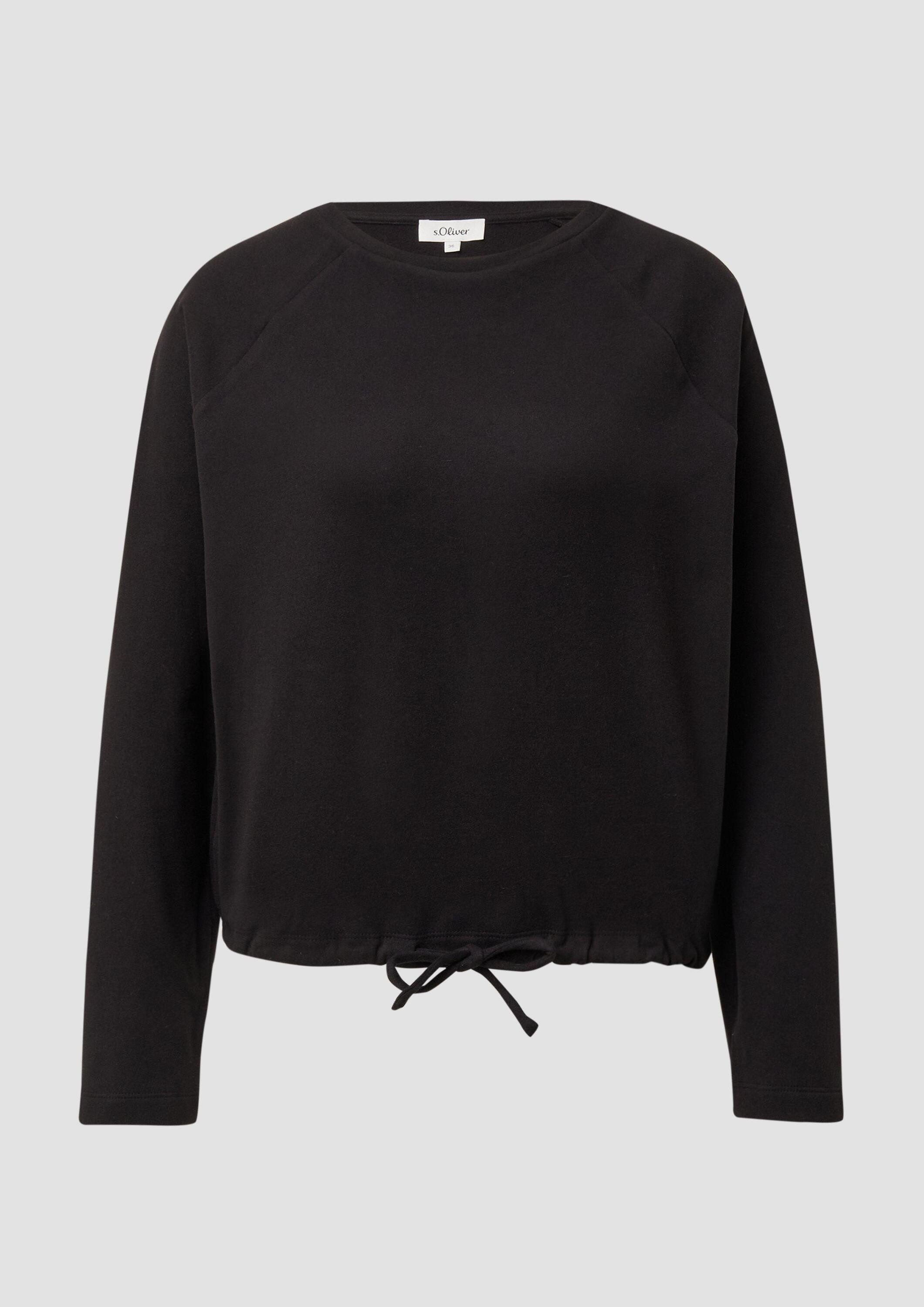 s.Oliver Sweatshirt Sweatshirt Weiches Sweatshirt mit Bindedetail