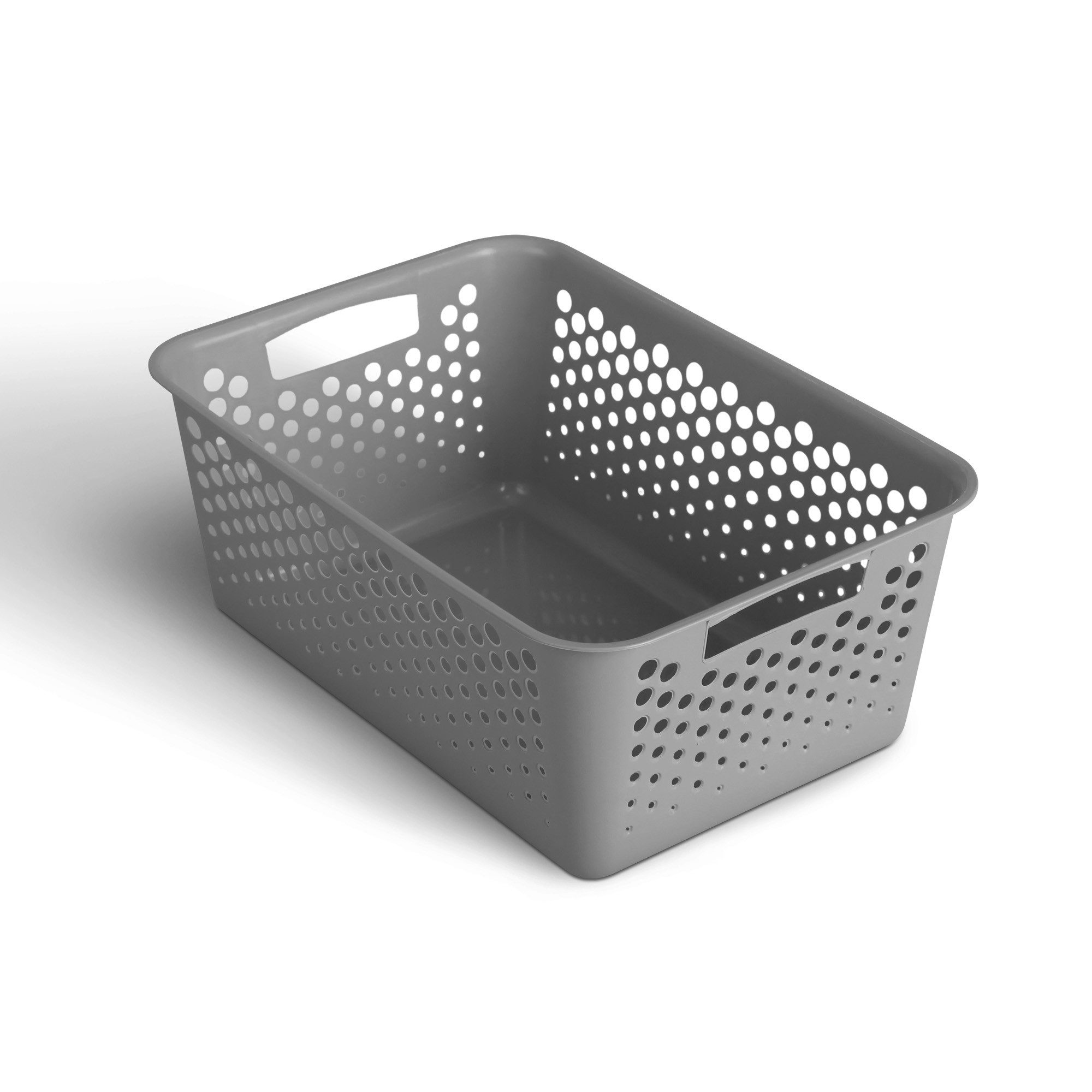 Pro Home Aufbewahrungskorb Modularer Kunststoffkorb Kunststoff Box (1 St), Aufbewahrungsbox mit Griffen - BPA-Frei - Organizer Körbchen Bad Küche
