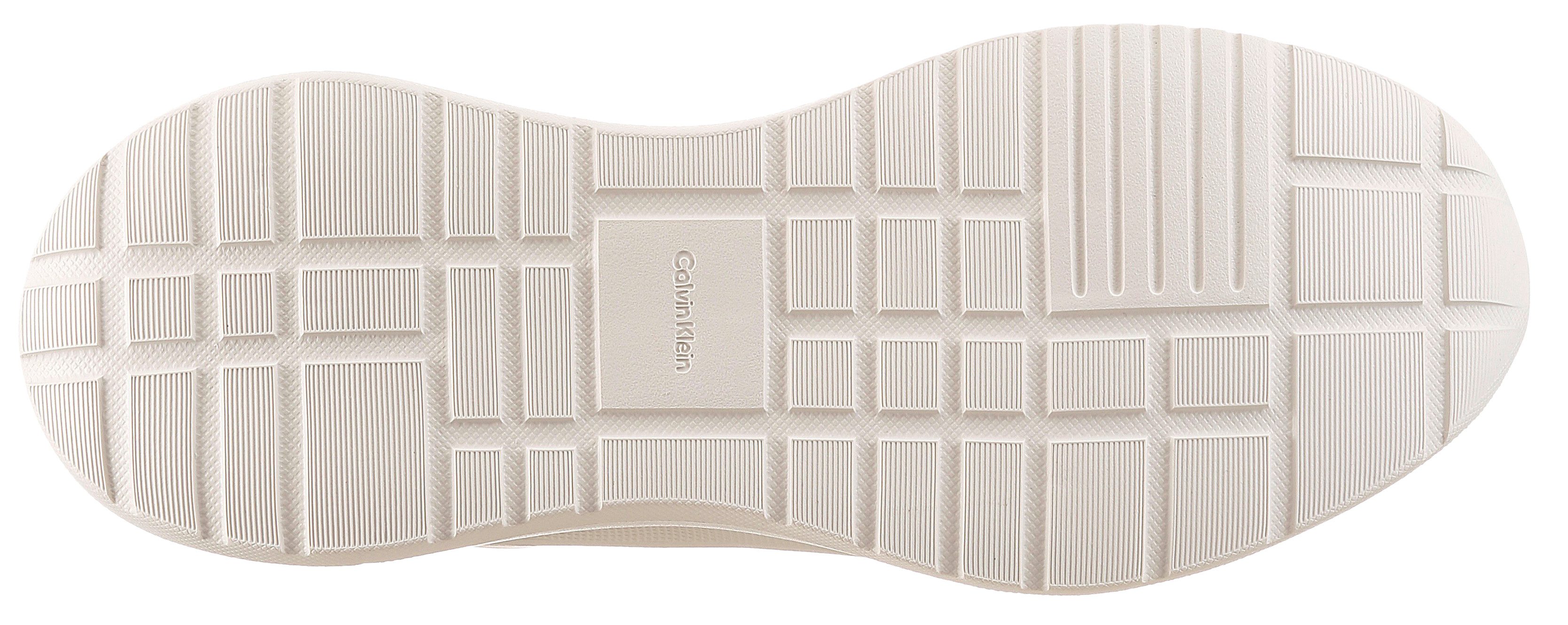 Calvin Klein LIGHT RUNNER SOCK MESH LYCRA Slip-On Sneaker Slipper, Halbschuh, Freizeitsneaker mit Mesh-Einsatz