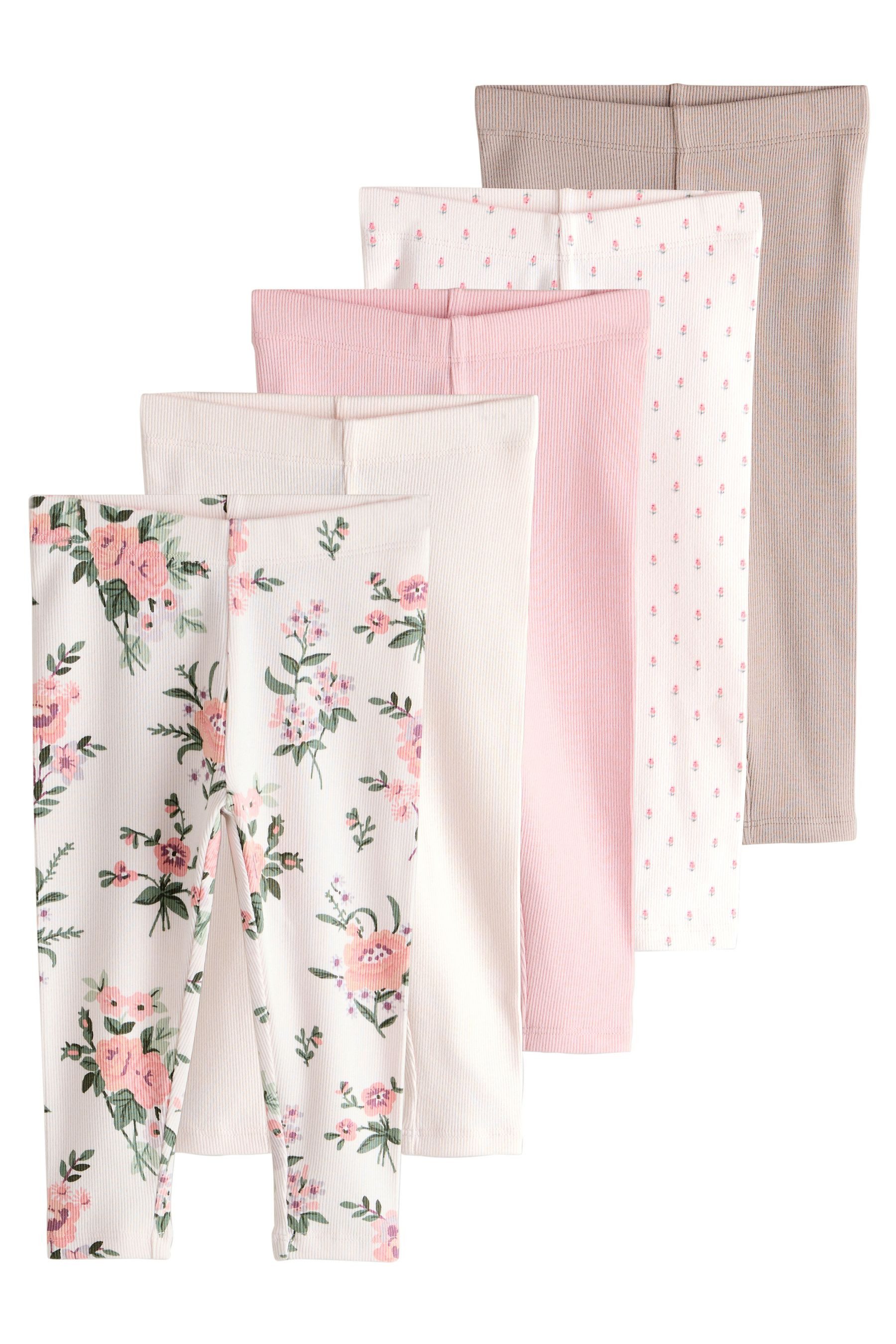 Next Leggings Gerippte Leggings im 5er-Pack (5-tlg)