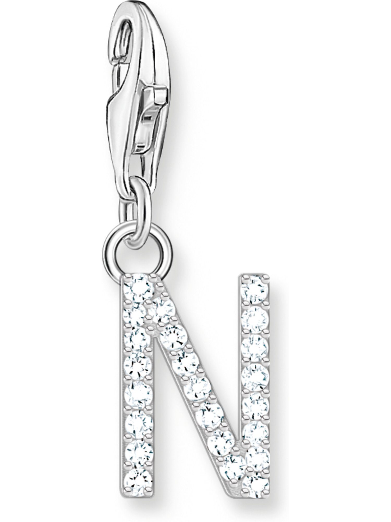 Kettenanhänger Thomas Sabo Damen-Charm 925er Silber Zirkonia