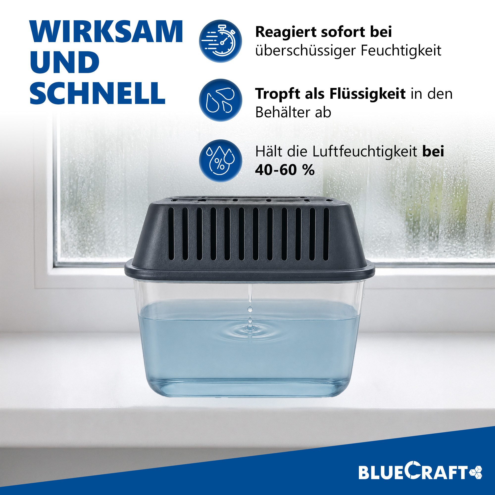 BlueCraft Luftentfeuchter-Nachfüllpack 30x 1kg Prills im Vliesbeutel für Granulat Box ohne Strom Nachfüller, für Granulat Box, für Zuhause Schlafzimmer Wohnung  – Bild 5 von 5