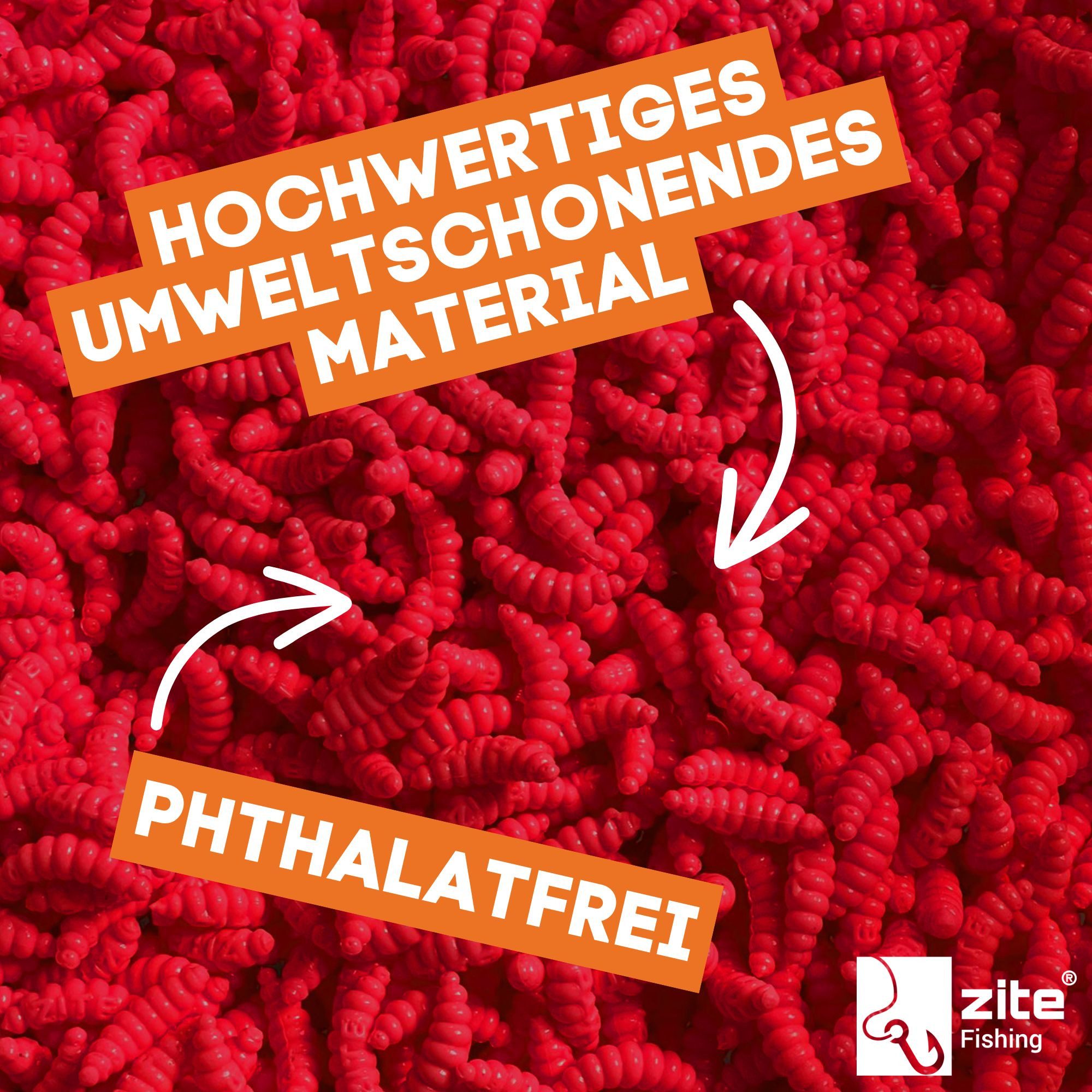 Zite Kunstköder 12x Mighty Mag auftreibend Knoblauch/Käse 2,8cm Bienenmade