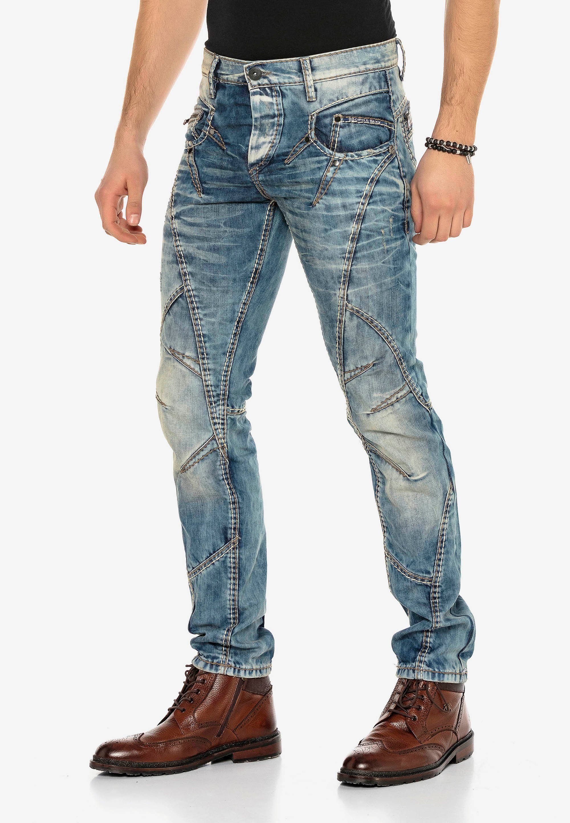 Cipo Jeans & dicker Bequeme naht mit Baxx