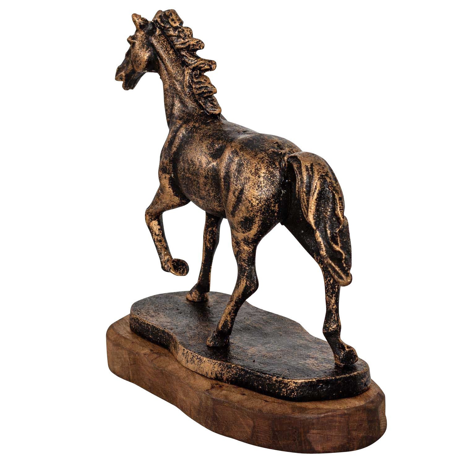 Tier Antik-Stil Aubaho Figur Skulptur Eisenfigur Dekofigur 24cm Eisen Pferd