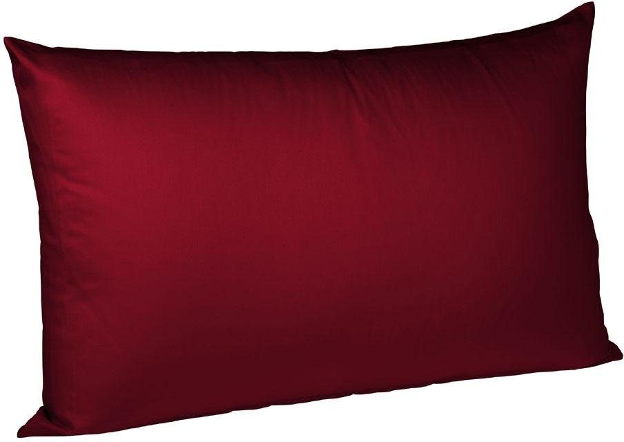 fleuresse Kissenbezug Colours Mako Satin, 100% Baumwolle, mit Reißverschluss, (2 Stück), Mako Satin, glänzend, glatt, Premium Qualität