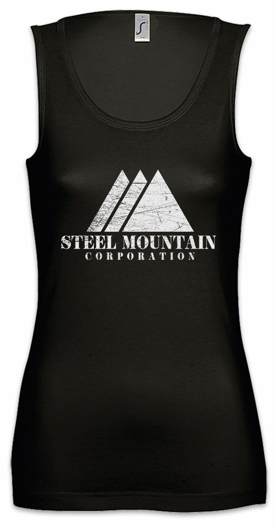 Tanktop Steel Mountain Ärmelloses Damen T-Shirt Fsociety Allsafe TV Evil E