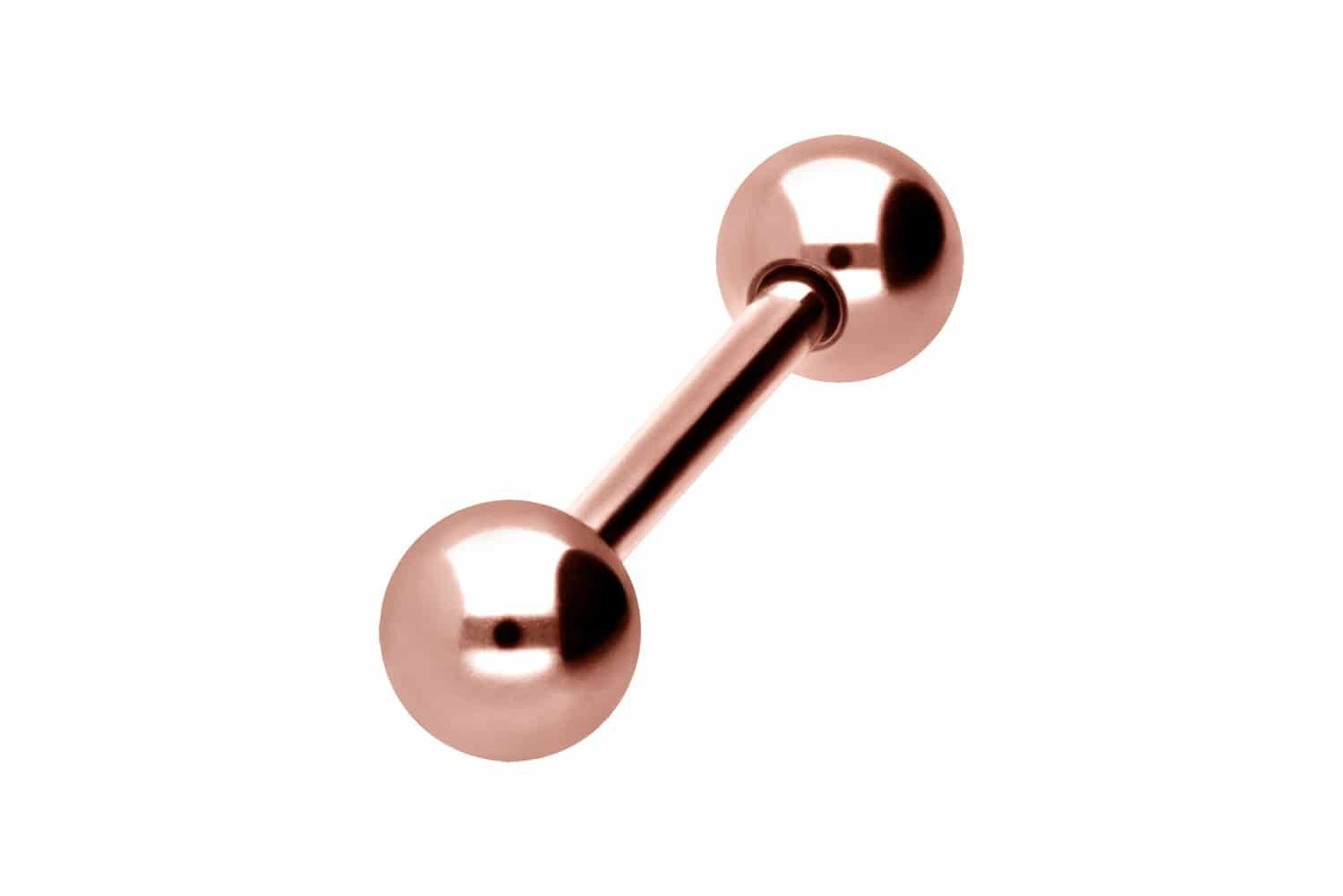 PIERCINGLINE Brustwarzenpiercing Titan Barbell mit Innengewinde (Barbells, 1-tlg)
