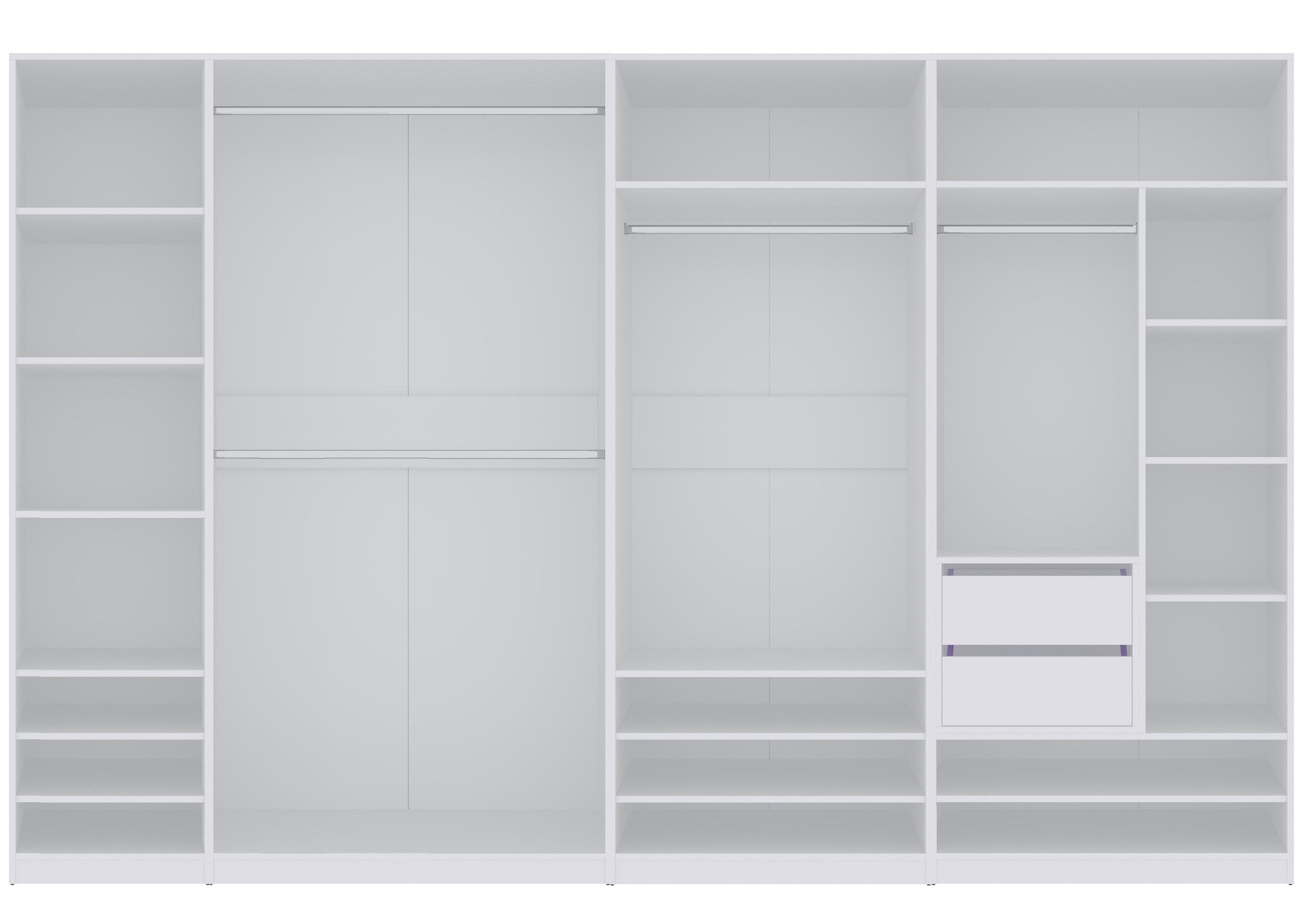 Marmex Möbel Schrank-Set TRES SET B/B offener Garderobenschrank begehbarer günstig online kaufen