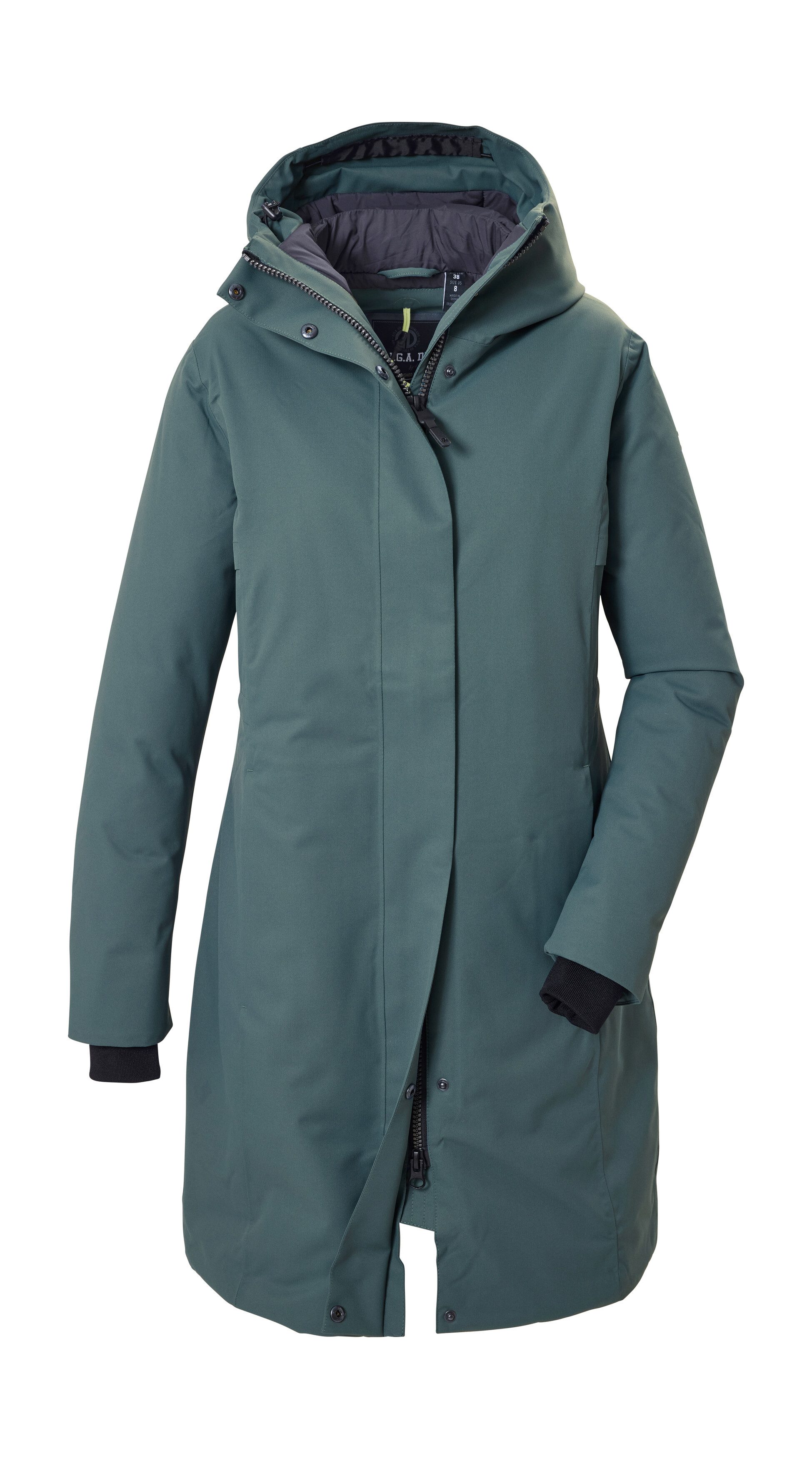 G.I.G.A. DX by killtec Parka GW 66 WMN PRK Wind- und wasserdichter Damenparka mit verstellbarer Kapuze – Bild 2 von 3