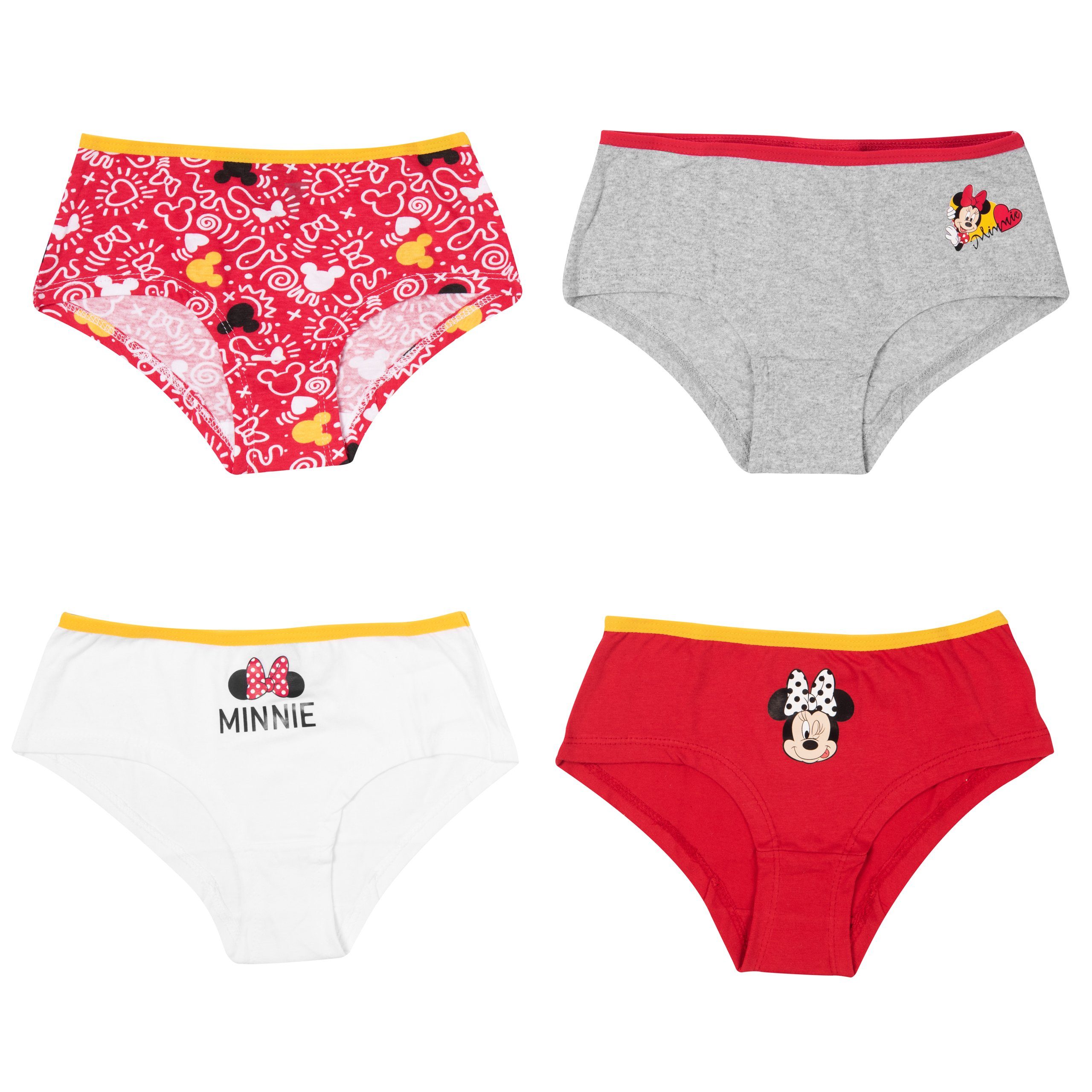 United Labels® Panty Disney Minnie Bunt Mädchen für Pack) Panty Mouse (4er