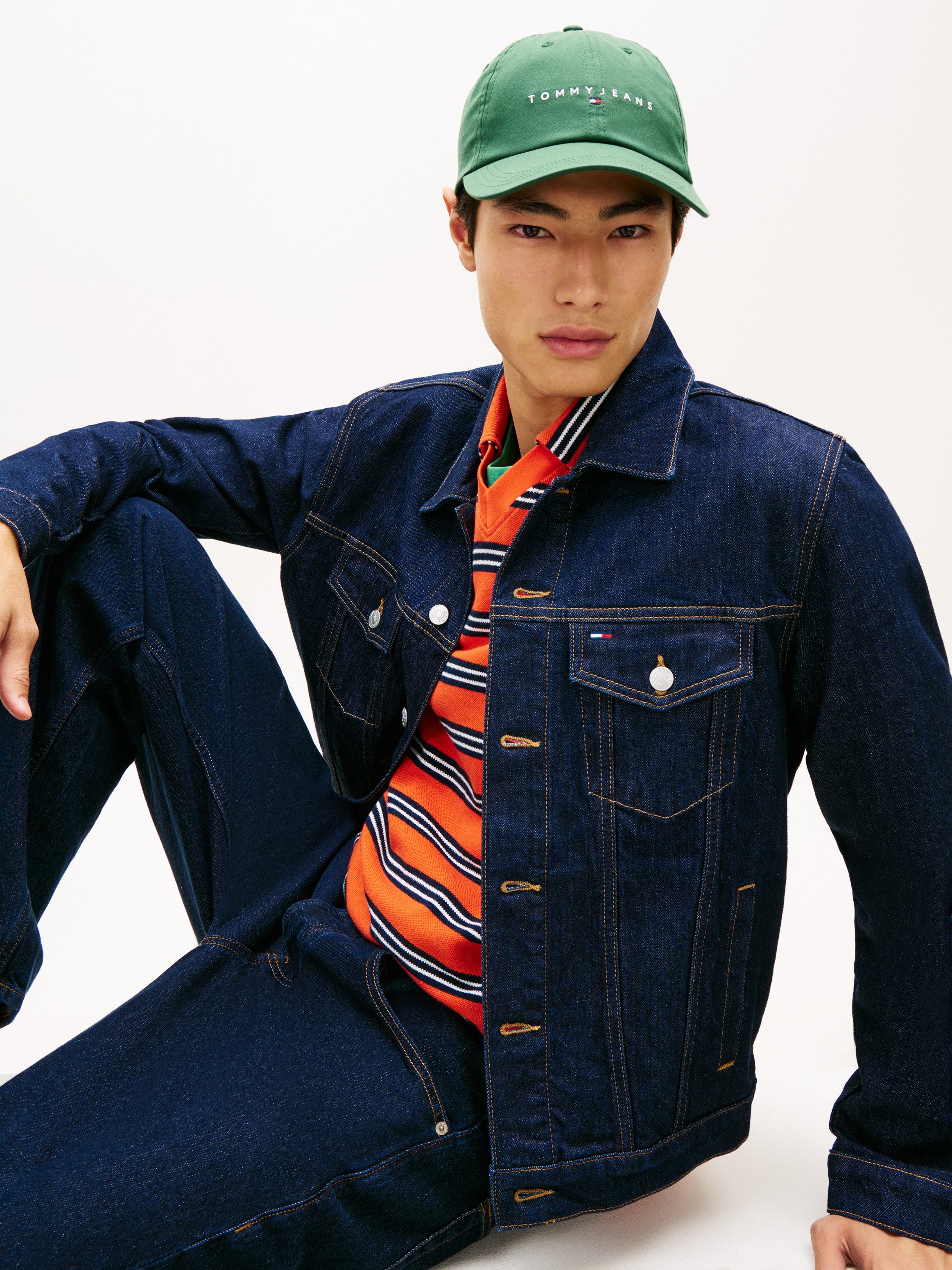 Tommy Jeans Baseball Cap TJM LINEAR LOGO Regular fit mit festem Schirm günstig online kaufen