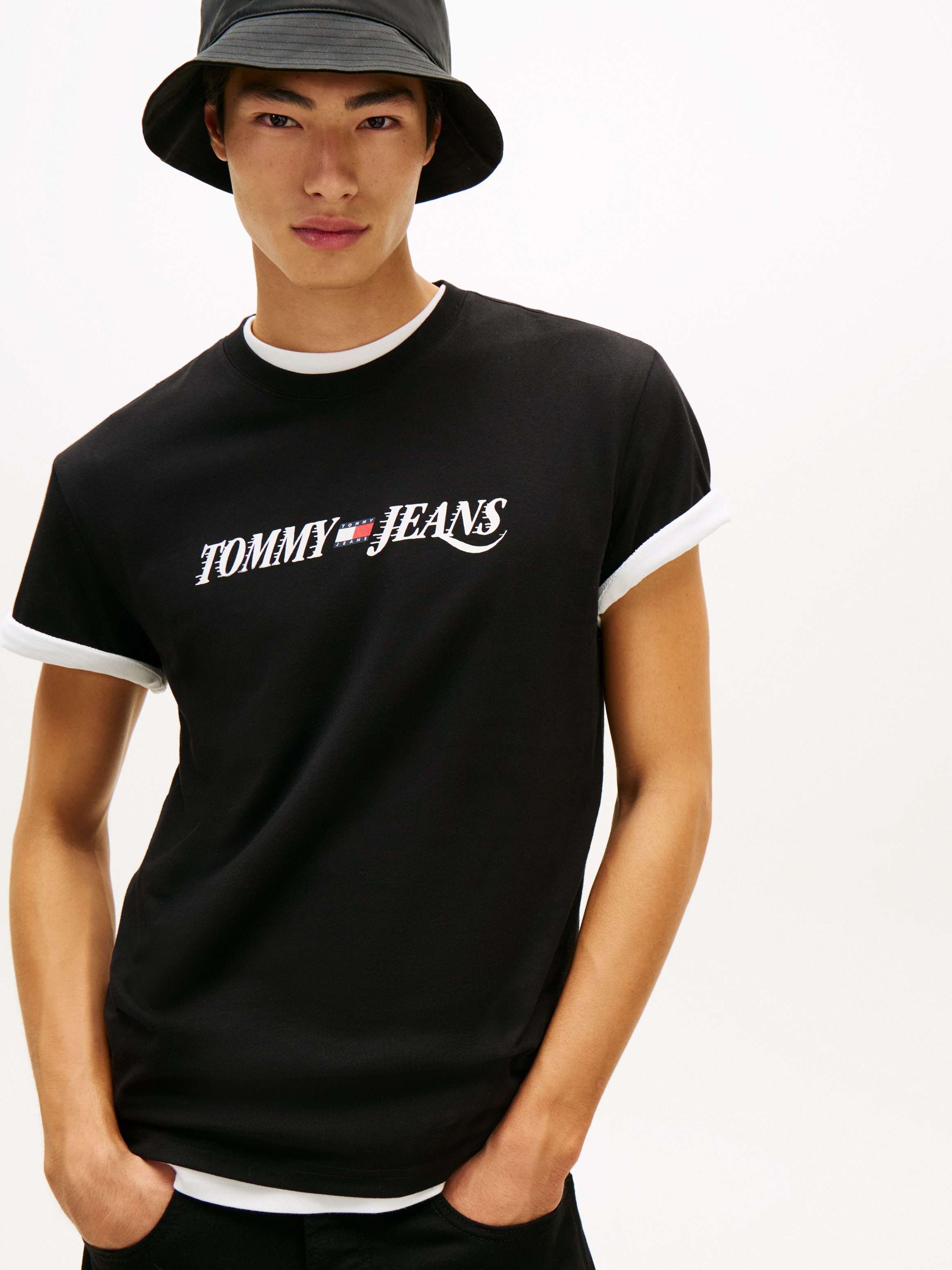 Tommy Jeans T-Shirt REGULAR VINTAGE LA Regular fit mit Print