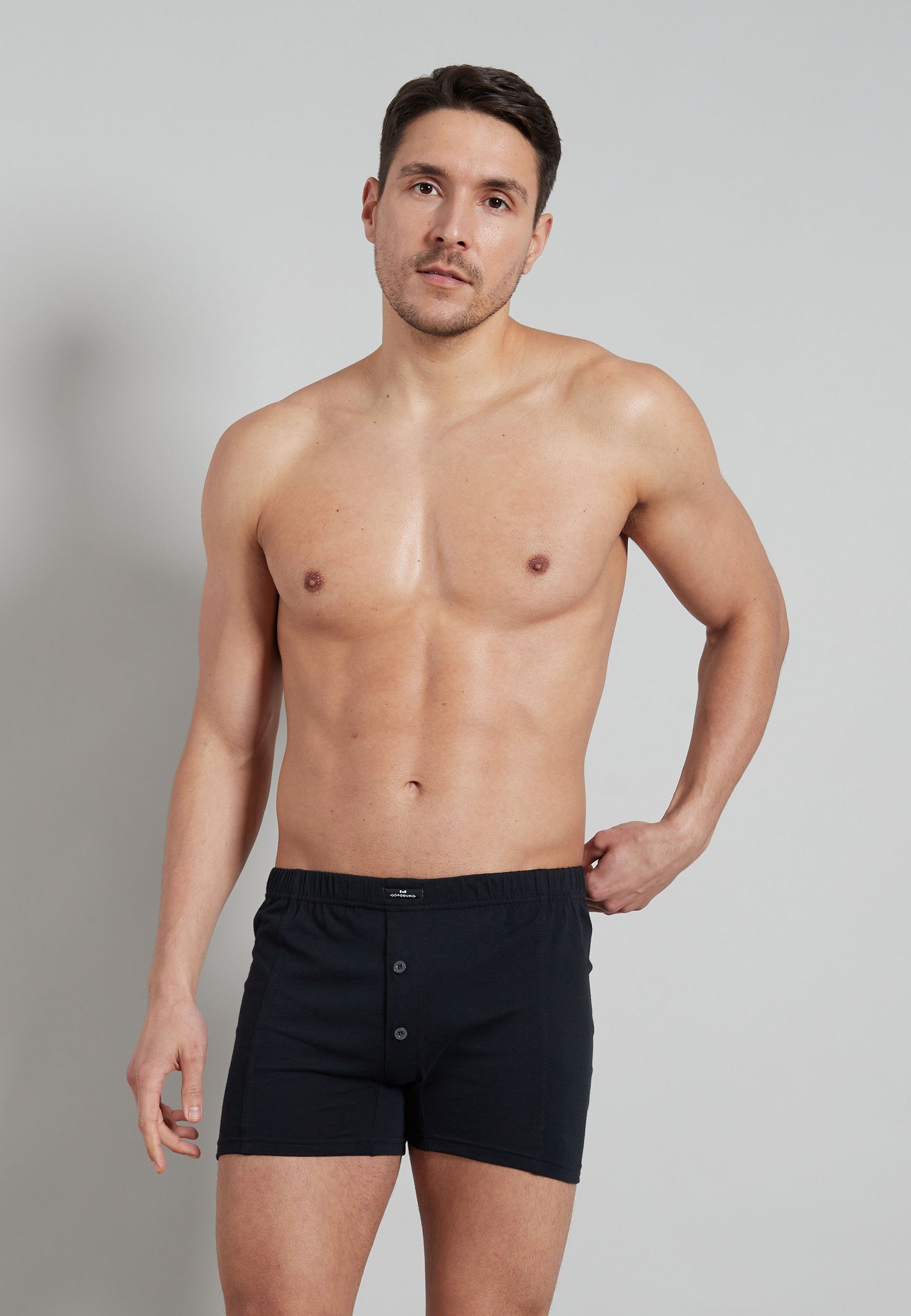 GÖTZBURG Boxershorts GÖTZBURG Herren Boxershort schwarz günstig online kaufen
