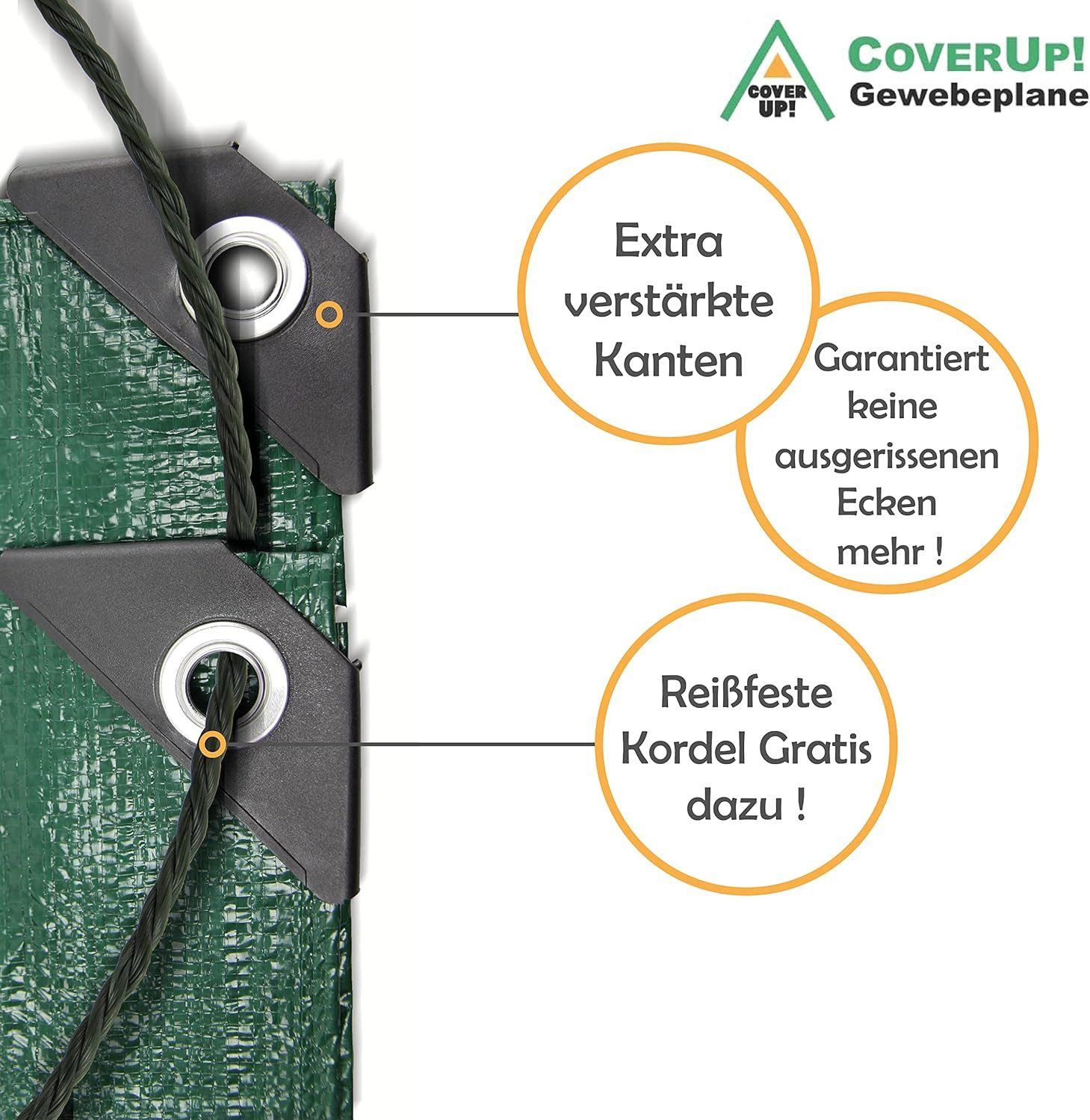 Schutzplane Abdeckplane Wasserdicht - 120g/m², Gewebeplane günstig online kaufen