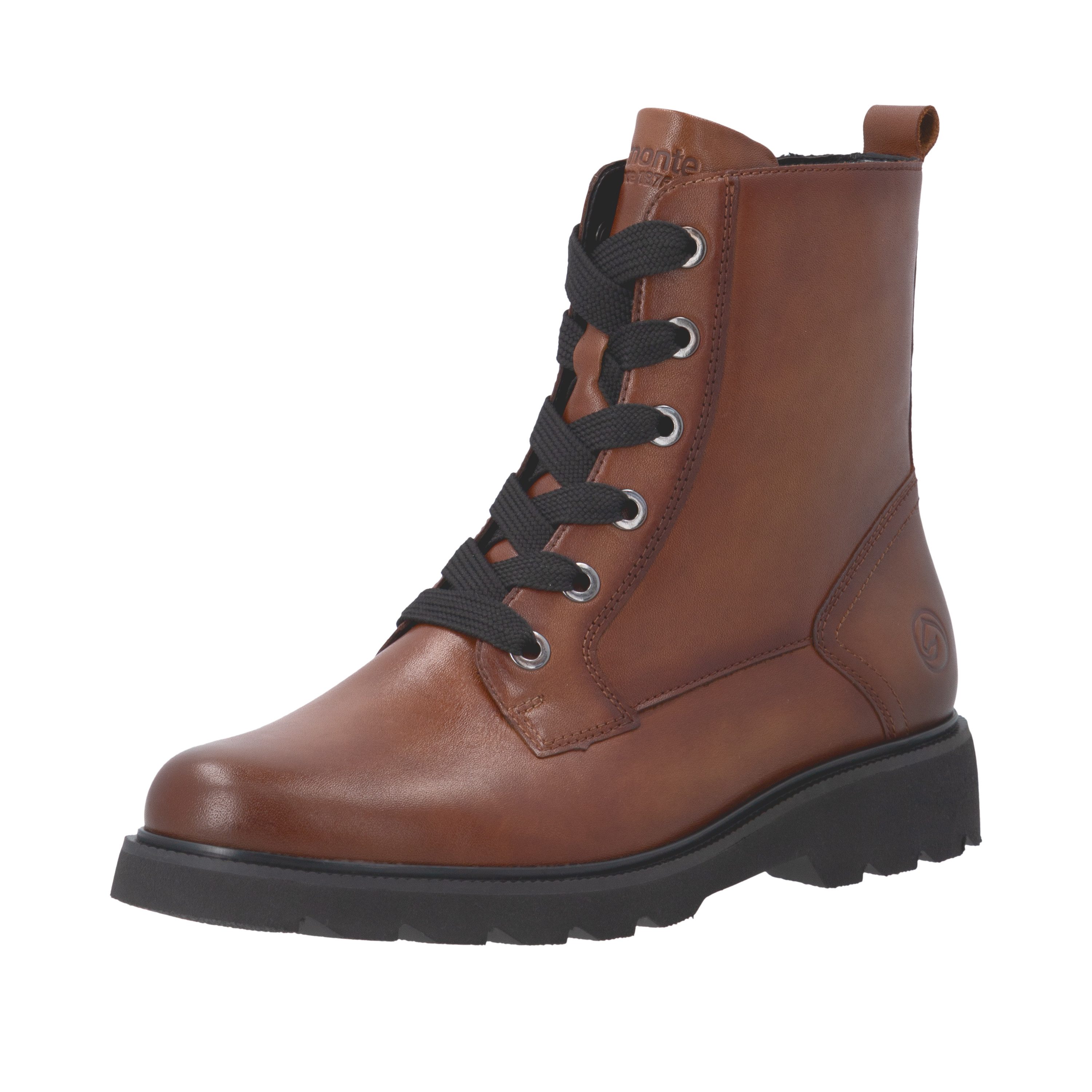 Remonte Schnürboots Schnürstiefelette, Profilsohle, Blockabsatz