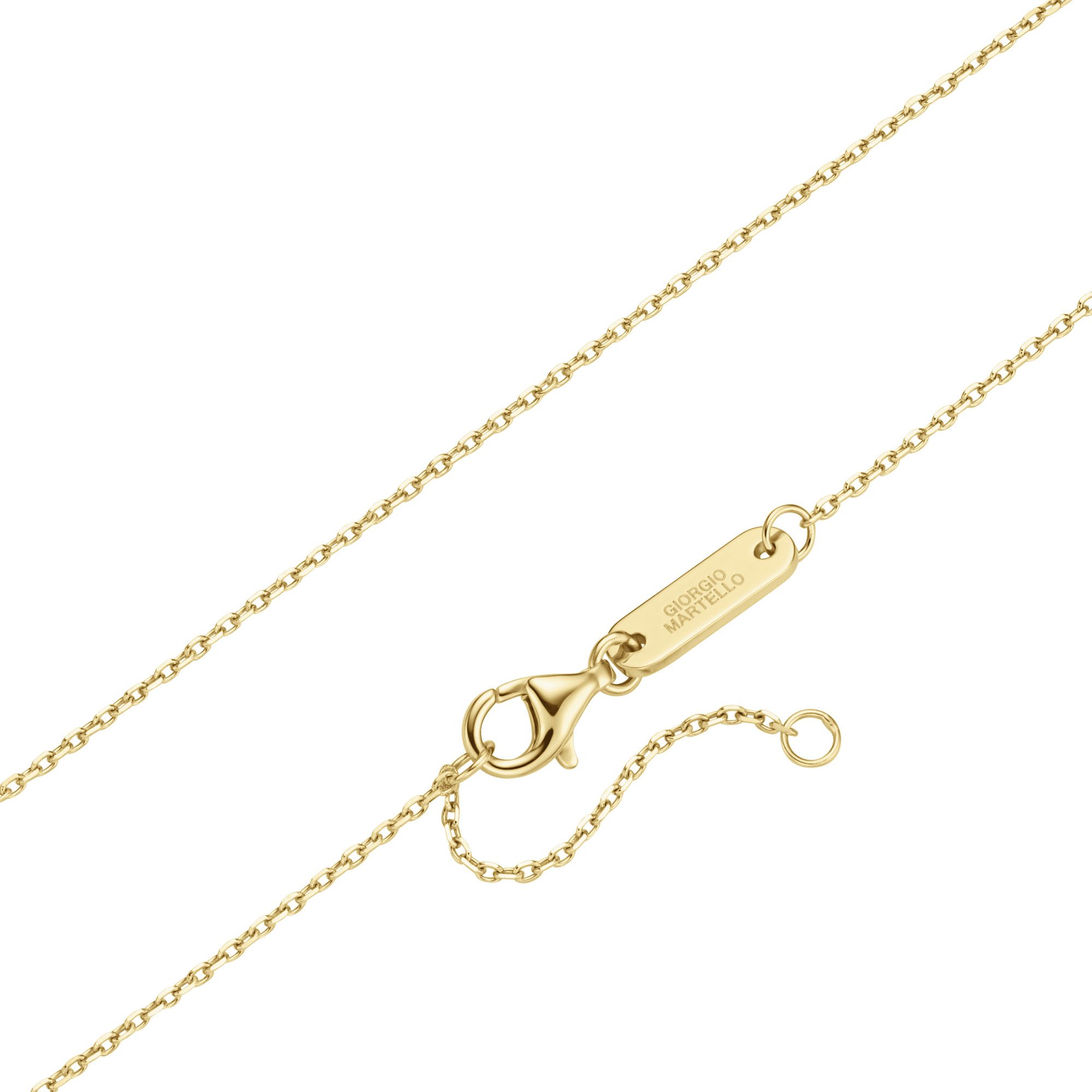 GIORGIO MARTELLO MILANO Collier mit Behang, farbige Zirkonia, vergoldet, Silber 925