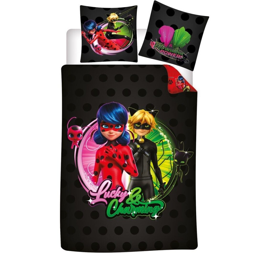 Miraculous Bettwäsche Ladybug & Cat Noir, Material-Mix, 2 teilig, Kinder We günstig online kaufen