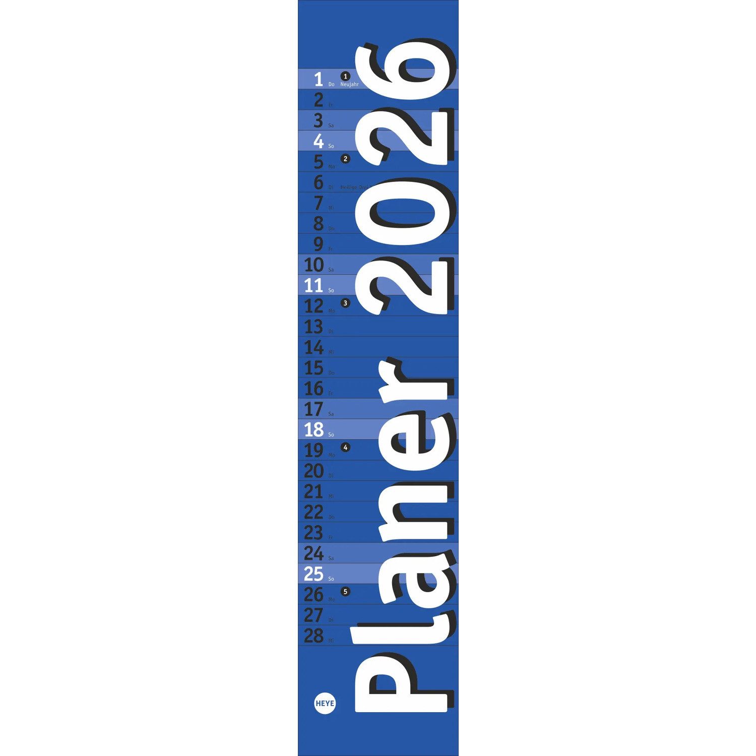 XL Jahresplaner 2026 Wandkalender KW-optimiert (A1) Produktbild-Vorschau 10