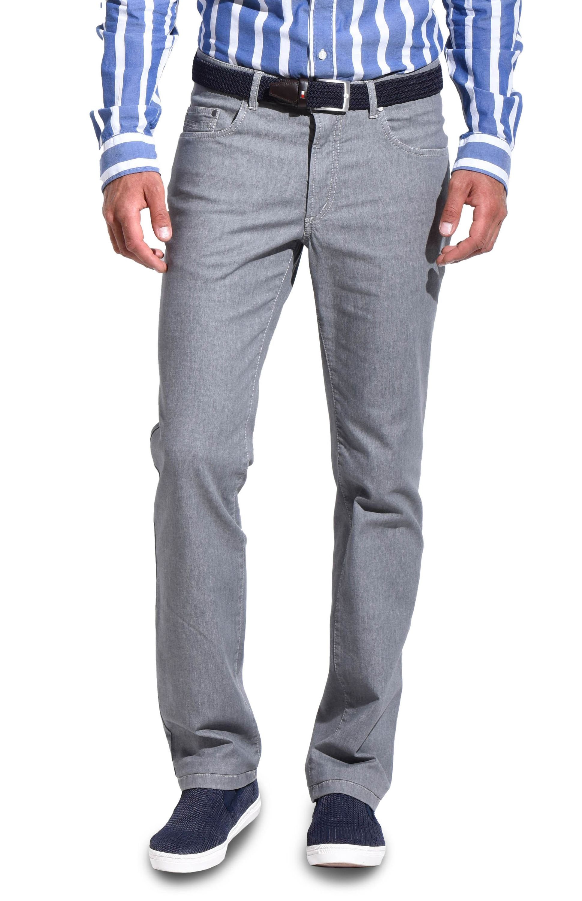 aubi: Bequeme Jeans aubi Perfect Fit Herren Sommer Jeans Hose Stretch aus Baumwolle High Flex Modell 577 grey (56)