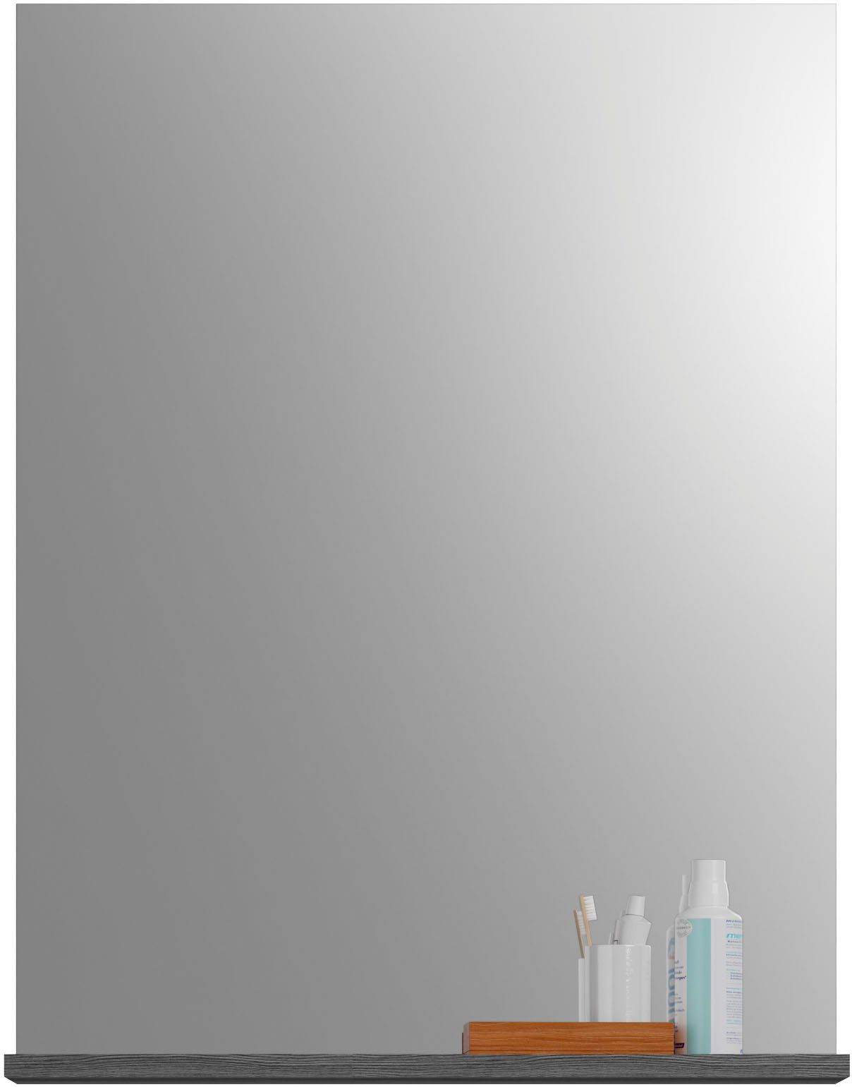 welltime Badspiegel SIENA, Breite 60cm, 1 Ablageboden, hochwertiges Spiegelglas (TOPSELLER), in verschiedenen Farben erhältlich, Badmöbel, Spiegel, Badezimmer