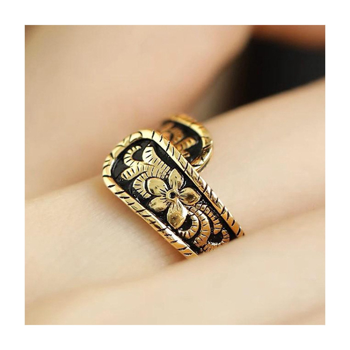 The Beauty House Fingerring Damen Vintage Ring mit Blumen günstig online kaufen