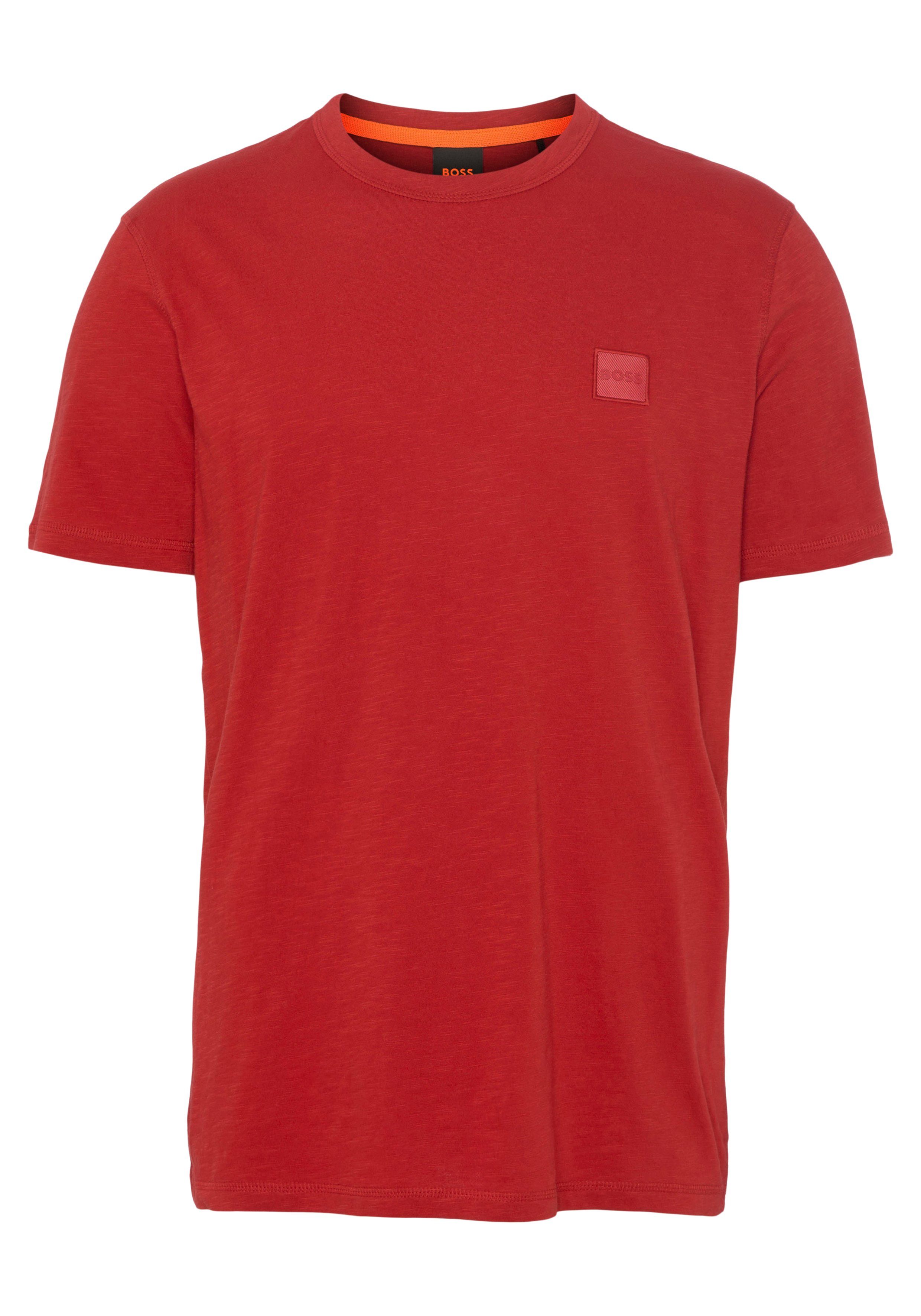 BOSS ORANGE Tegood mit Overlock-Nähten verziert T-Shirt bright_red (Packung)