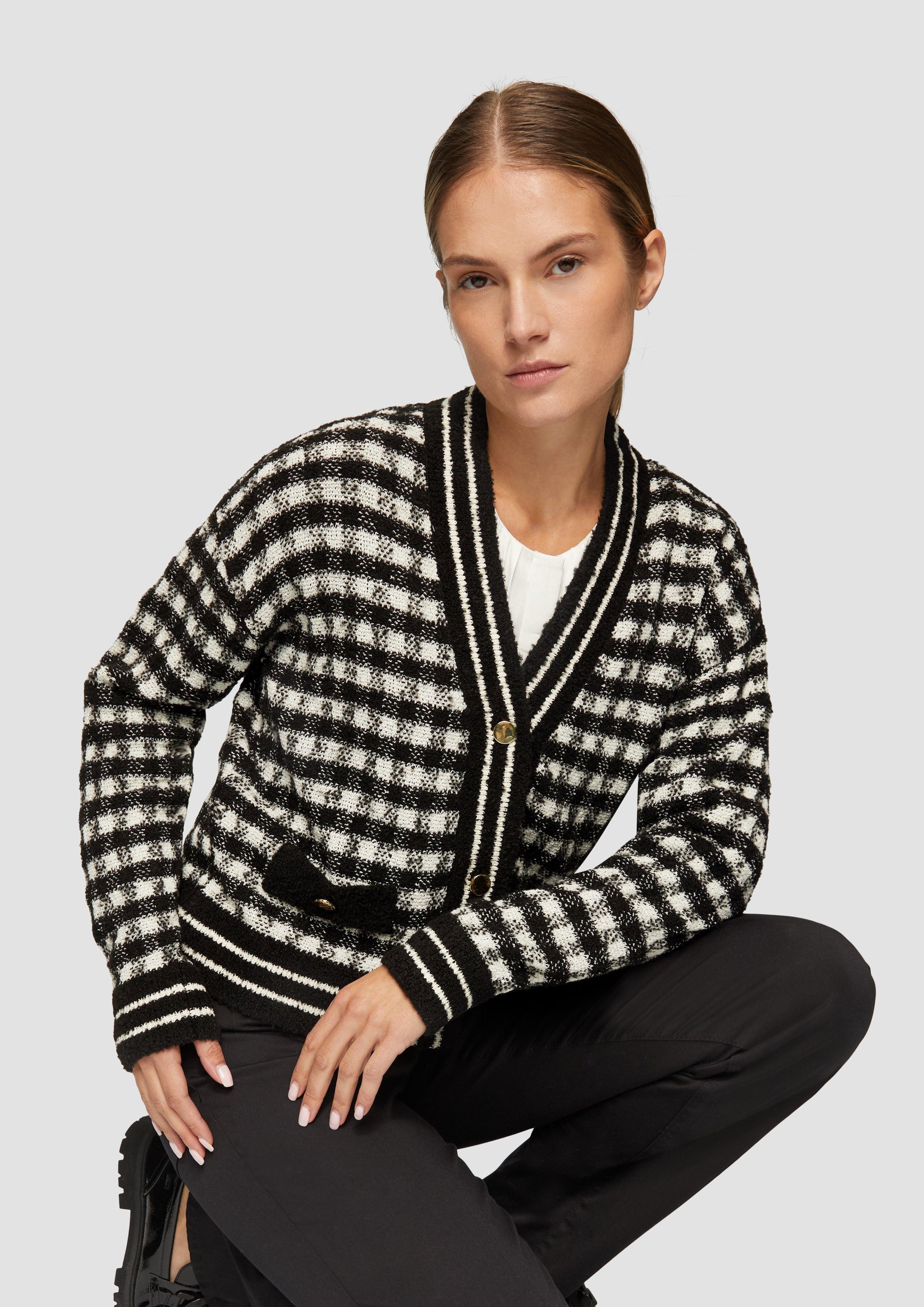 s.Oliver BLACK LABEL Strickjacke Cardigan mit günstig online kaufen