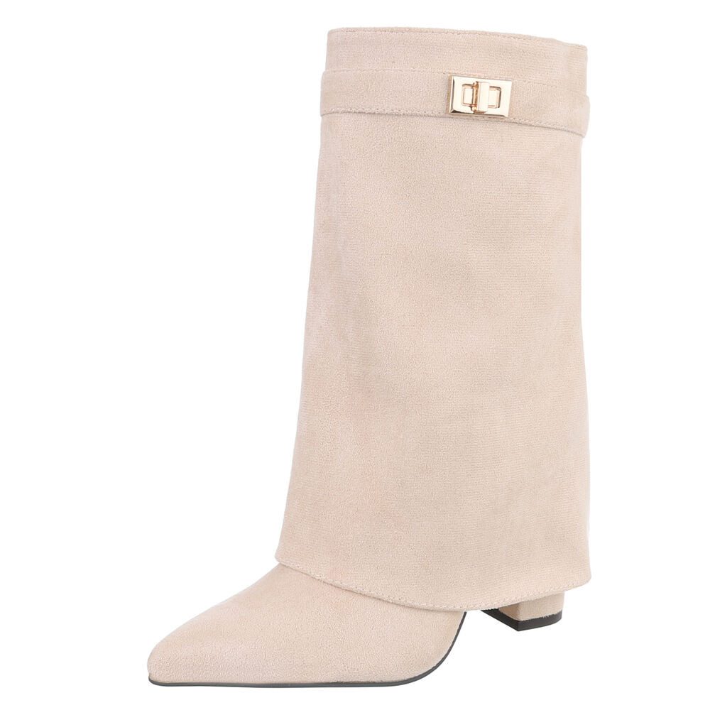 Ital-Design Modische Stiefeletten mit hohem Schaft günstig online kaufen