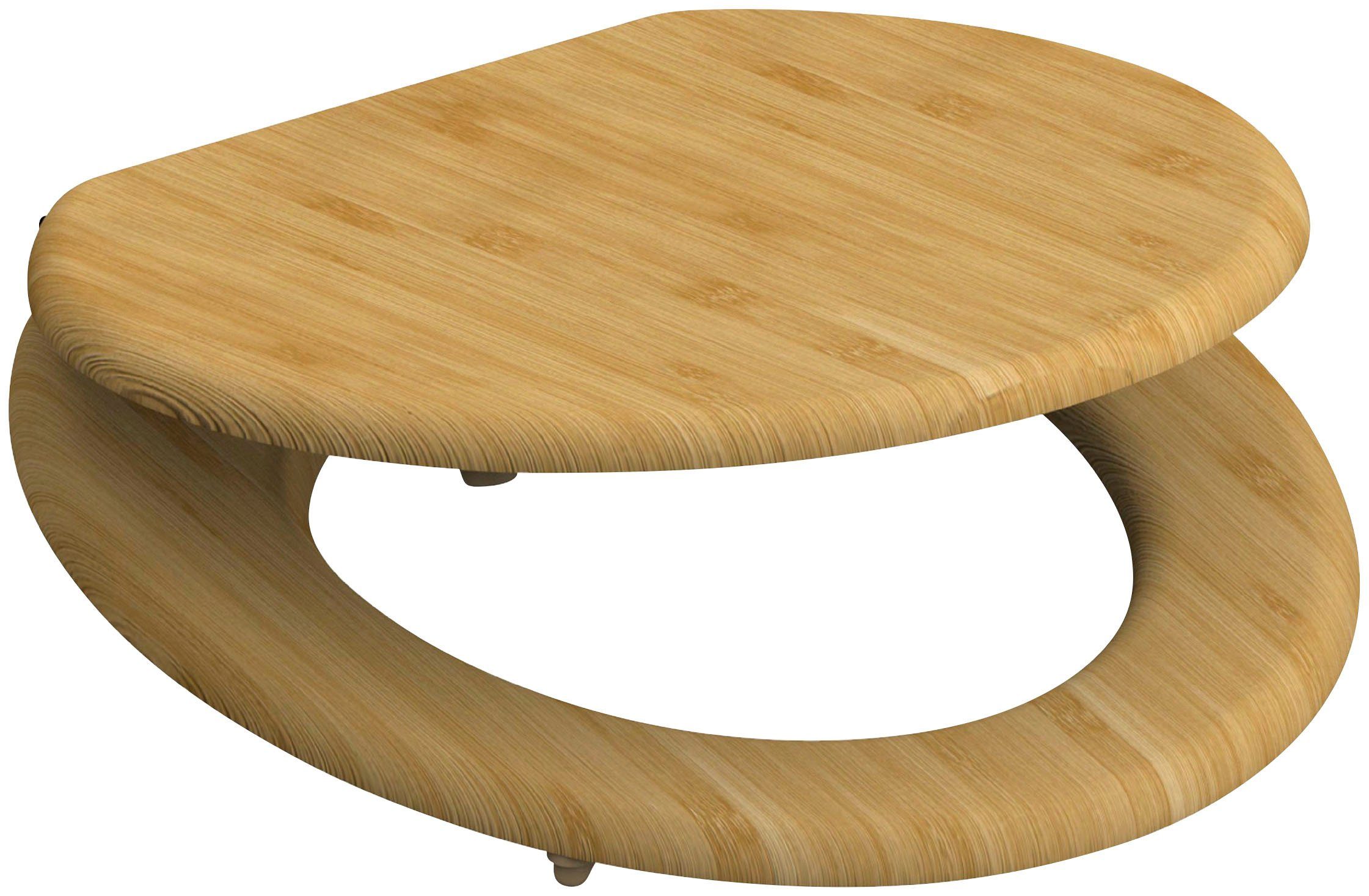 Schütte WC-Sitz NATURAL BAMBOO, aus Bambus Vollholz günstig online kaufen