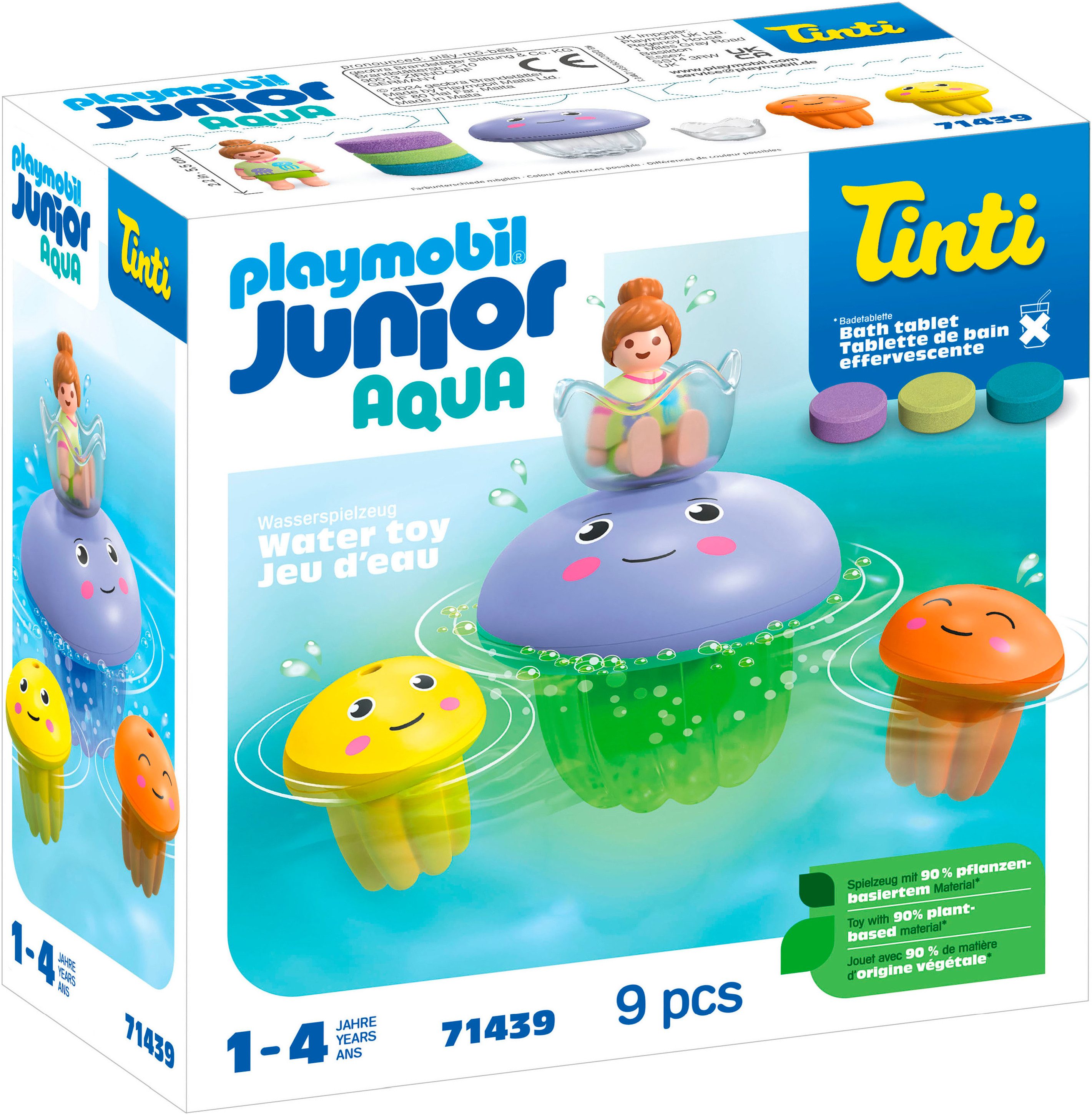 Playmobil® Bunte Quallenfamilie, inkl. 3 Tinti-Badetabletten (71439) Konstr günstig online kaufen