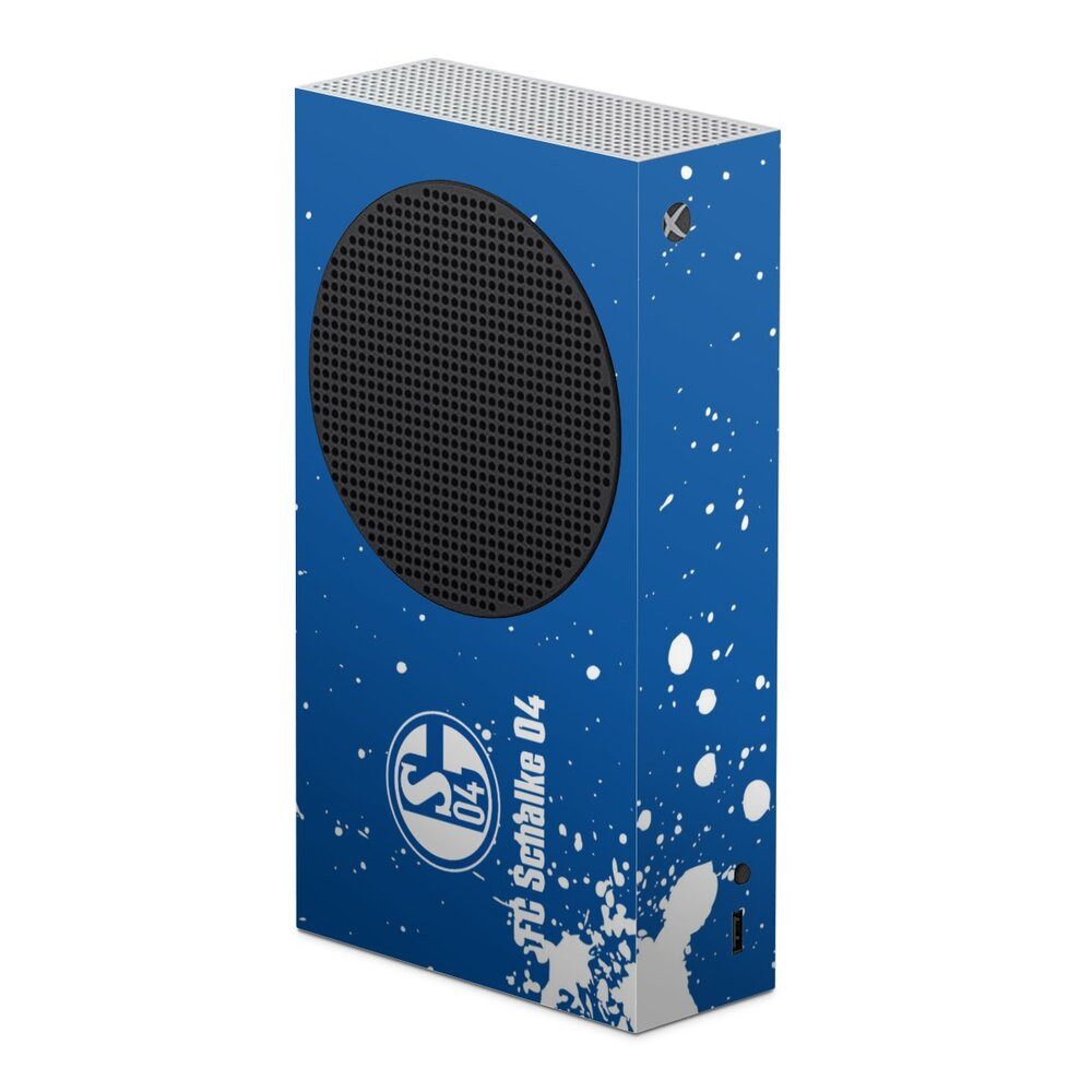 DeinDesign Konsolen-Cover FC Schalke 04 S04 Logo Schalke 04 - Spraylogo, Microsoft Xbox Series S Skin Aufkleber Sticker Folie