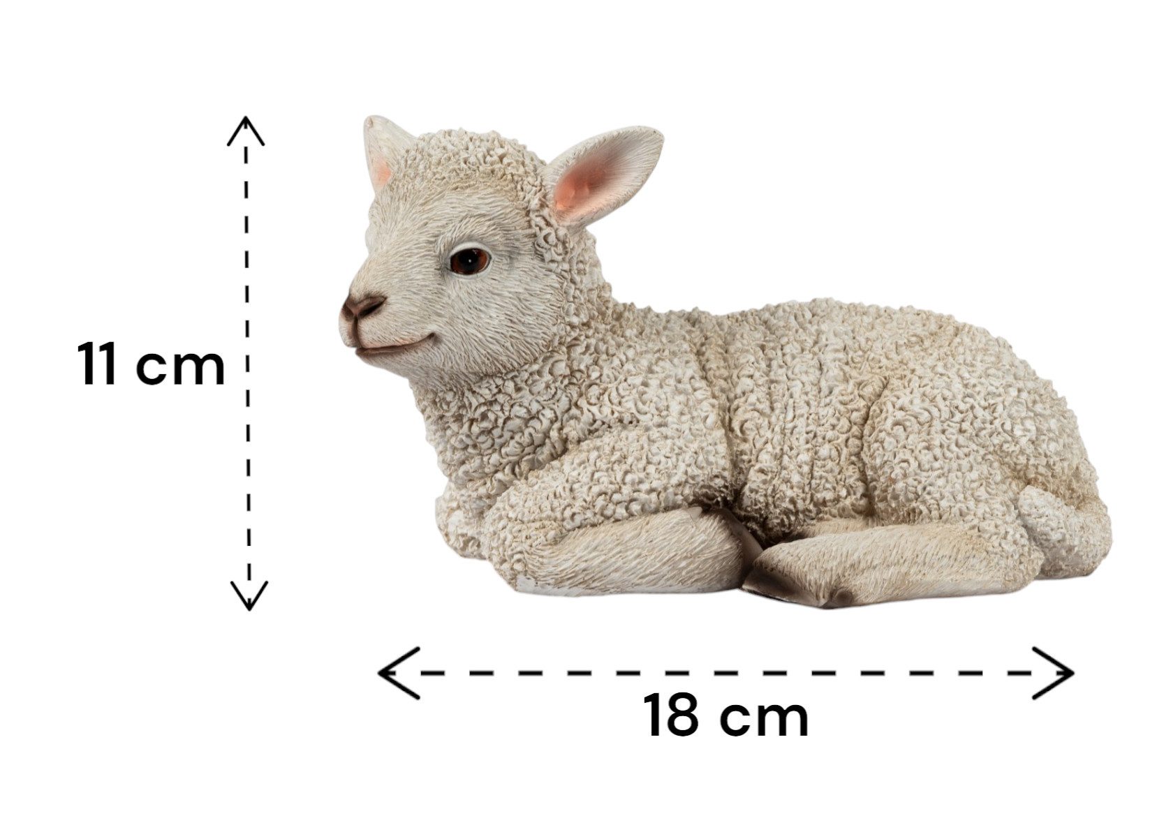 formano Tierfigur Lamm liegend 18 cm - Charmante Dekoideen für Frühling und günstig online kaufen