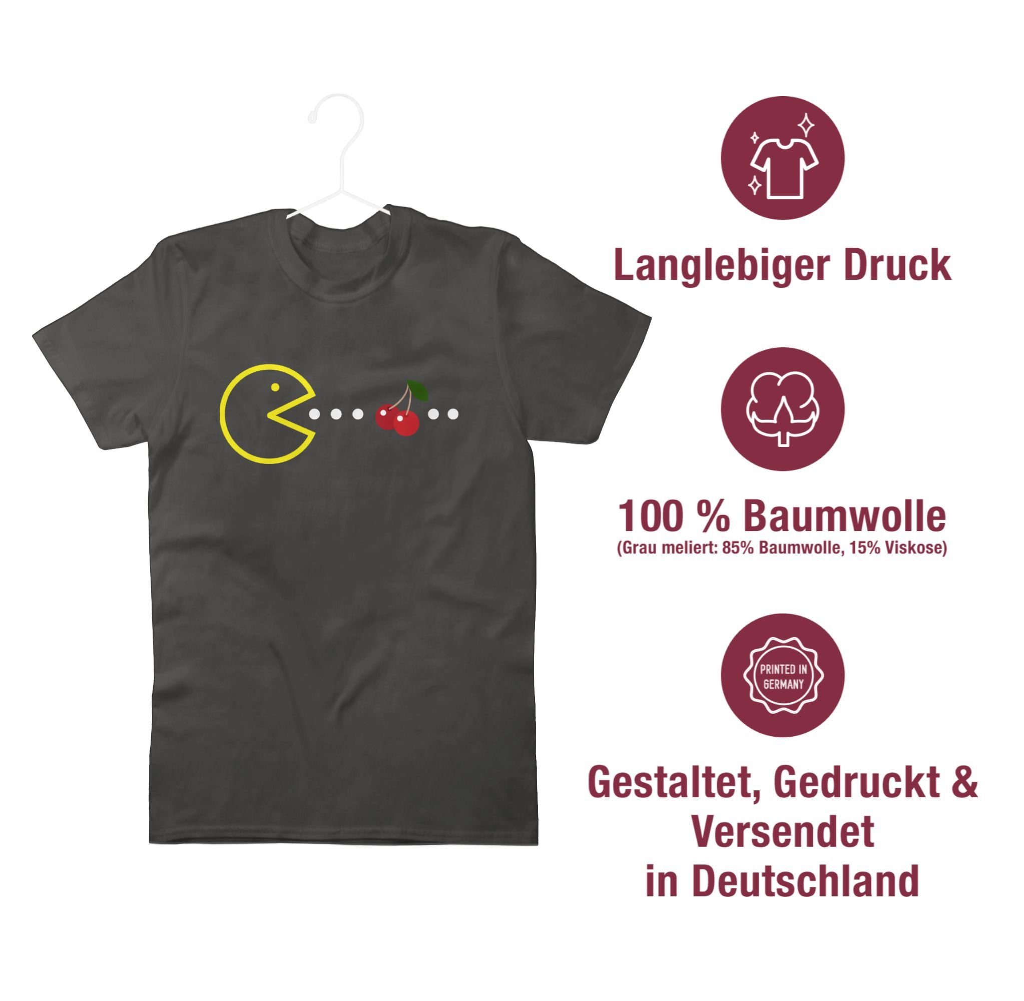 Nerd Dunkelgrau T-Shirt Gamer-motiv Geschenke Shirtracer 02 Retro