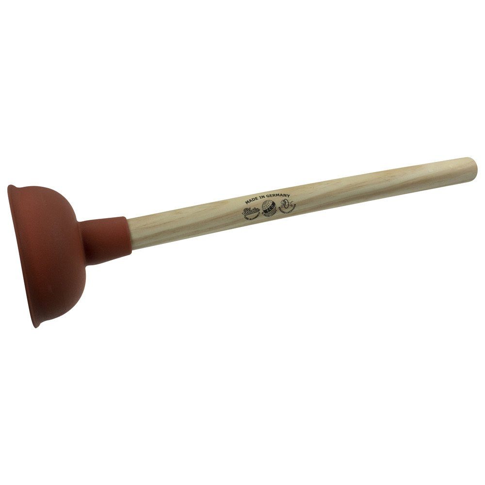 Rohrreinigungspumpe Ausgussreiniger mit Holzstiel (Pömpel)