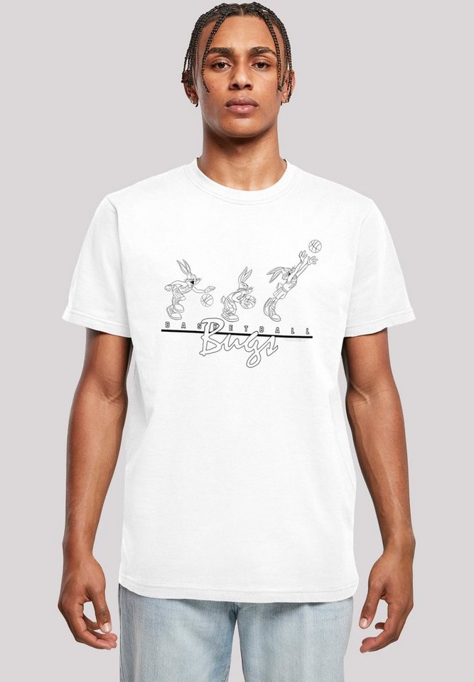 F4NT4STIC Kurzarmshirt Herren Looney Tunes Basketball Bugs with T-Shirt  Round Neck (1-tlg)
