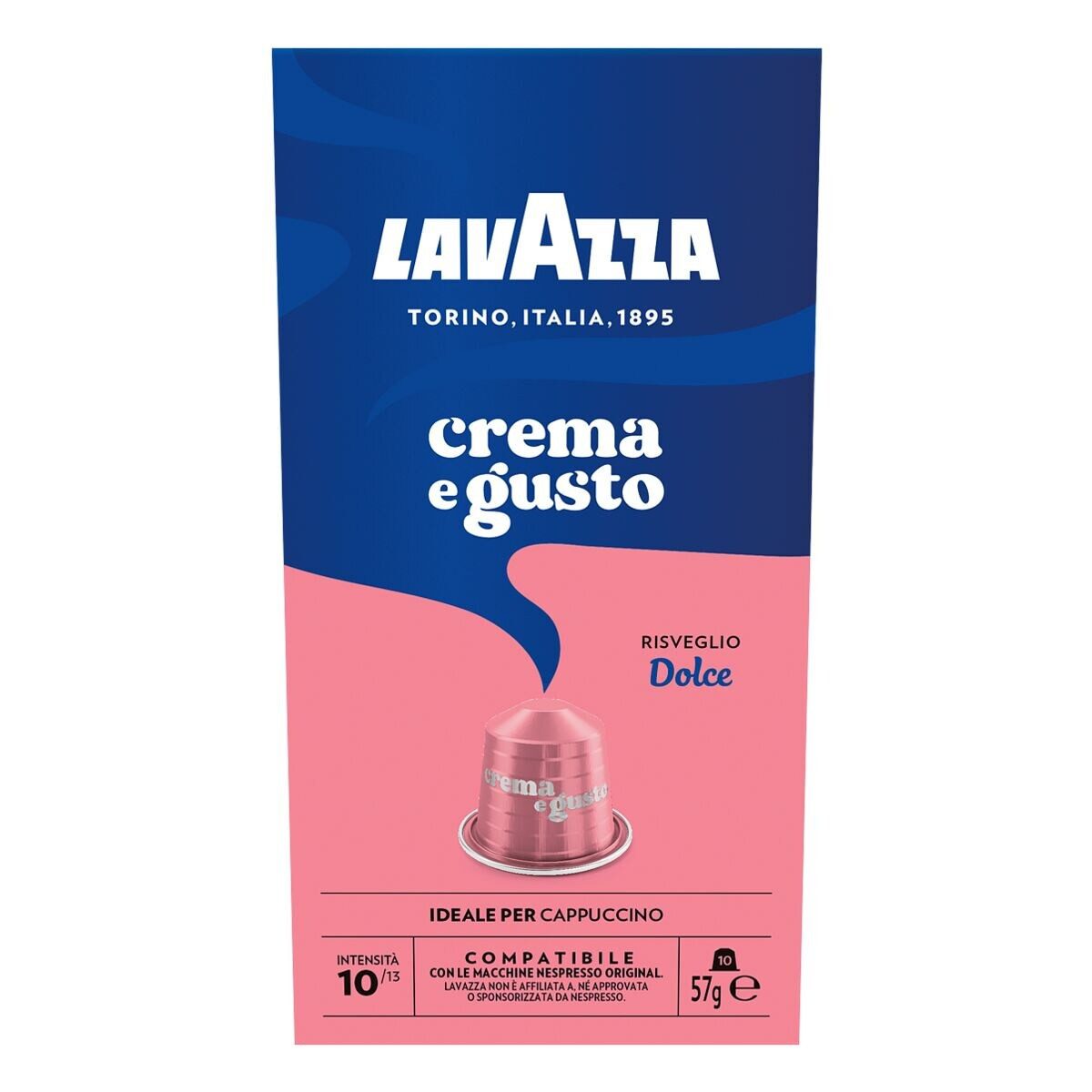Lavazza Kaffee Crema e Gusto Dolce, 10 Kaffeekapseln