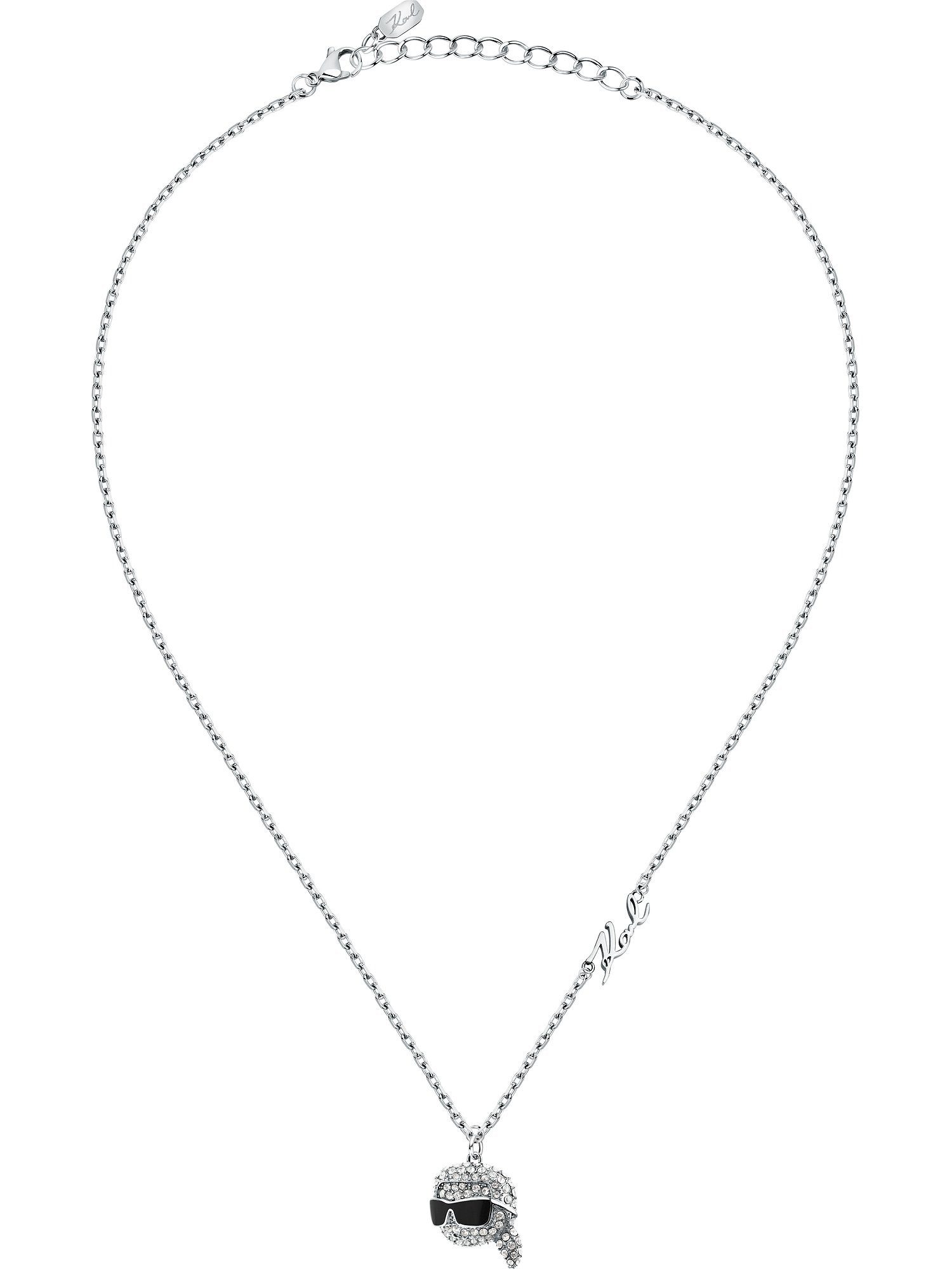 KARL LAGERFELD Collier Karl Lagerfeld Damen-Kette Edelstahl 77 Kristall