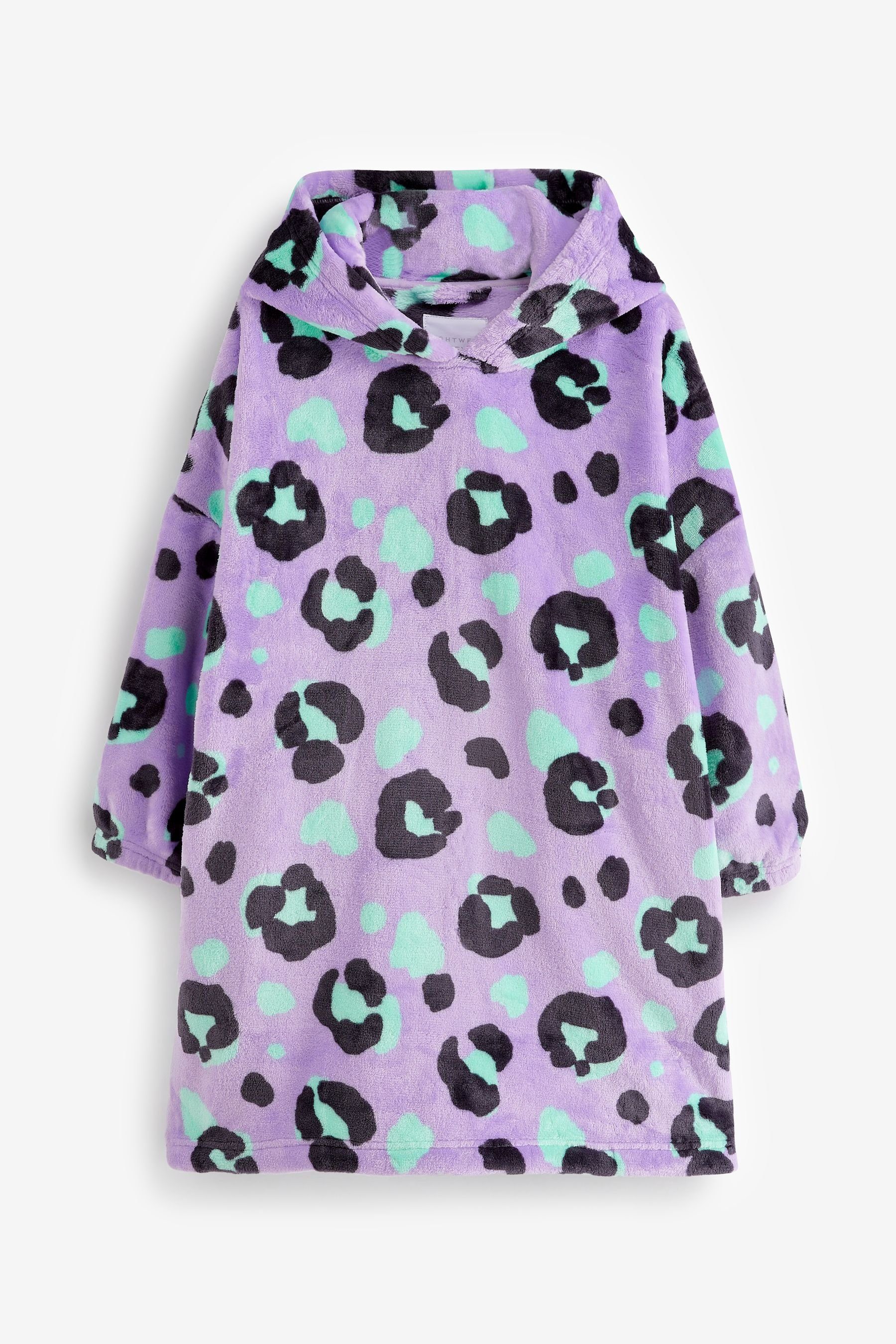 Next Kapuzenshirt Kapuzendecke mit Animal-Print (1-tlg) Purple