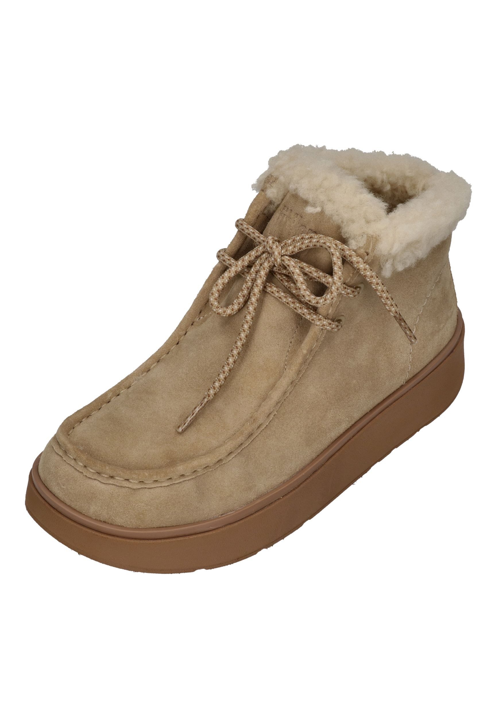 Fitflop GEN-FF SUEDE SHEARLING LACE UP BOOTS Schnürboots Cappuccino