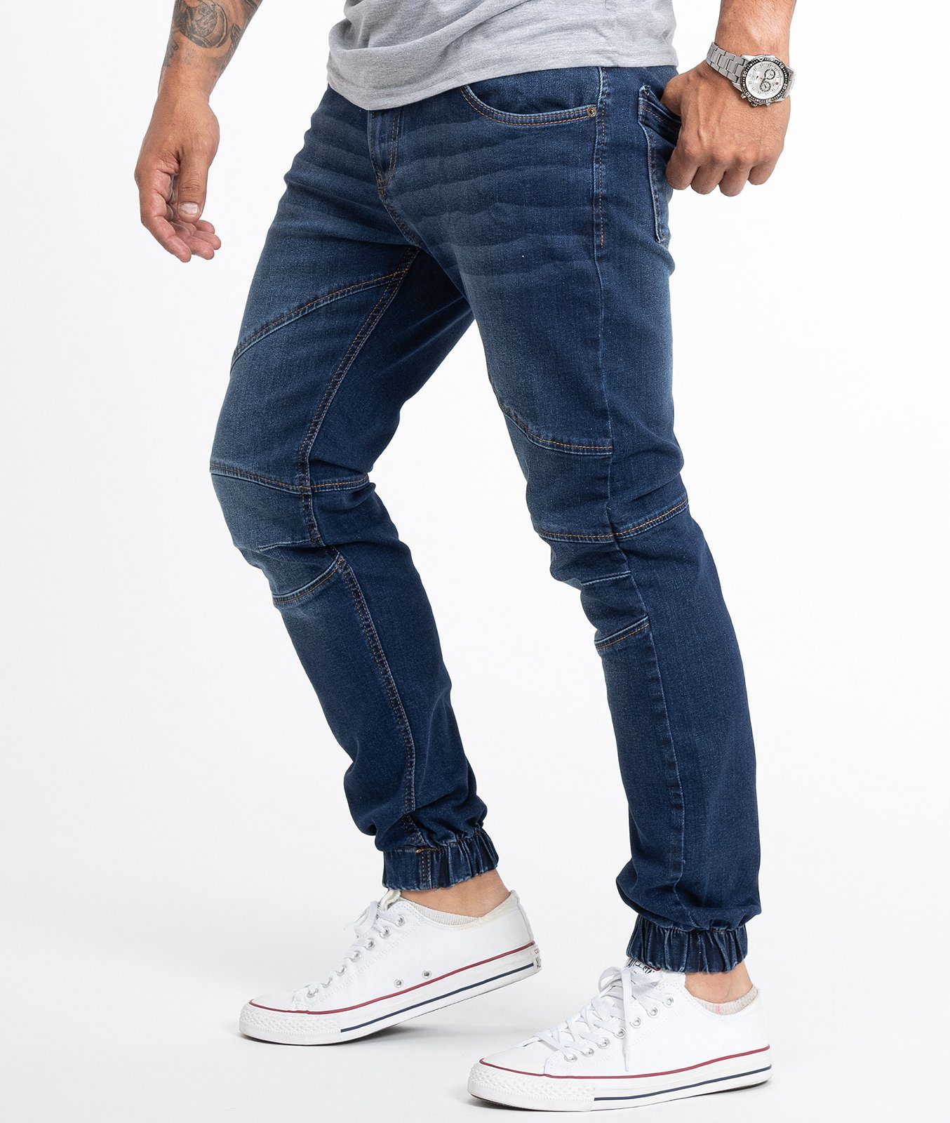 Rock Creek Tapered-fit-Jeans Herren Jeans Jogger-Style RC-2183 günstig online kaufen