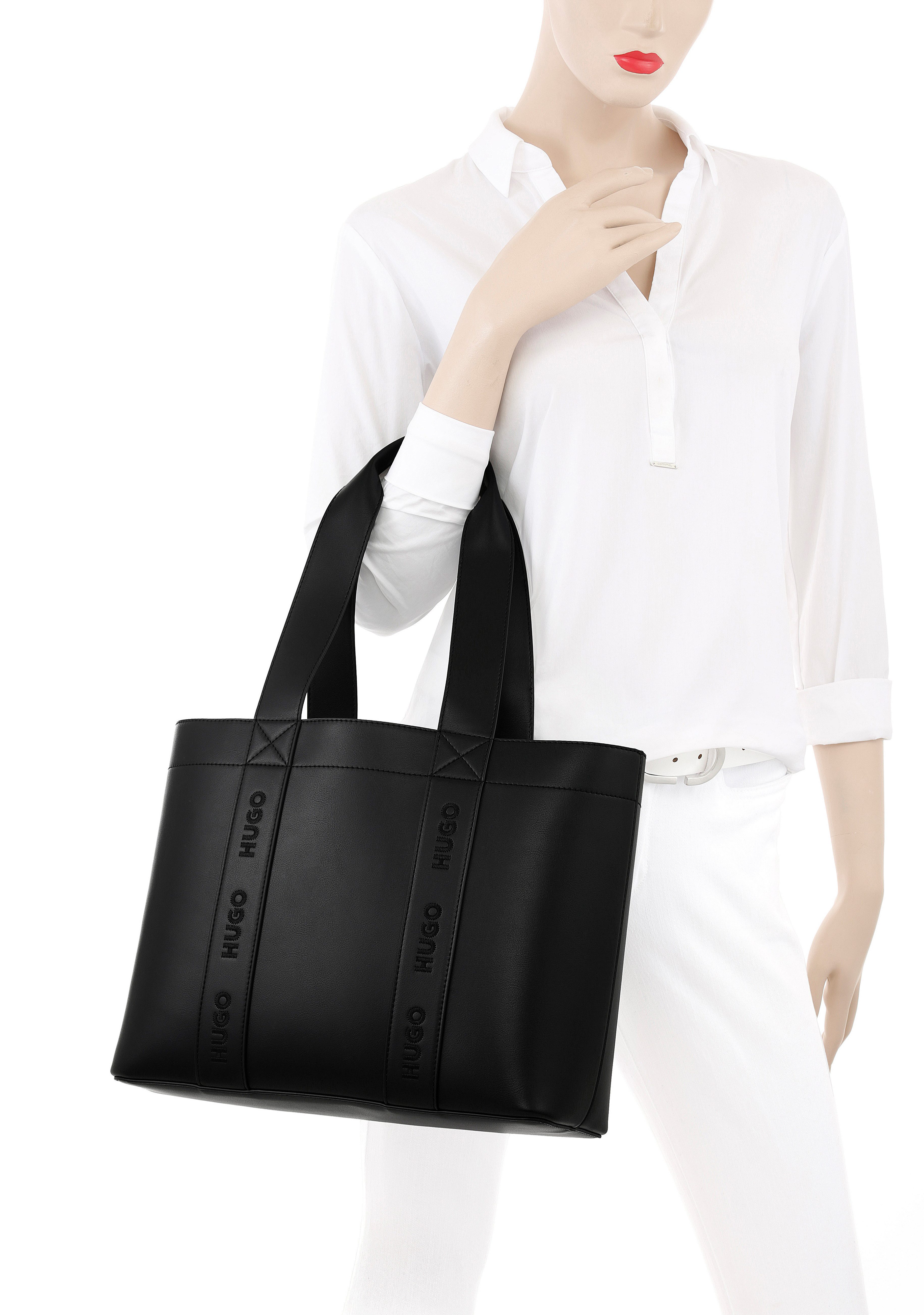 HUGO Tragetasche Becky UP, Shopper, Umhängetasche, Schultertasche mit viel günstig online kaufen