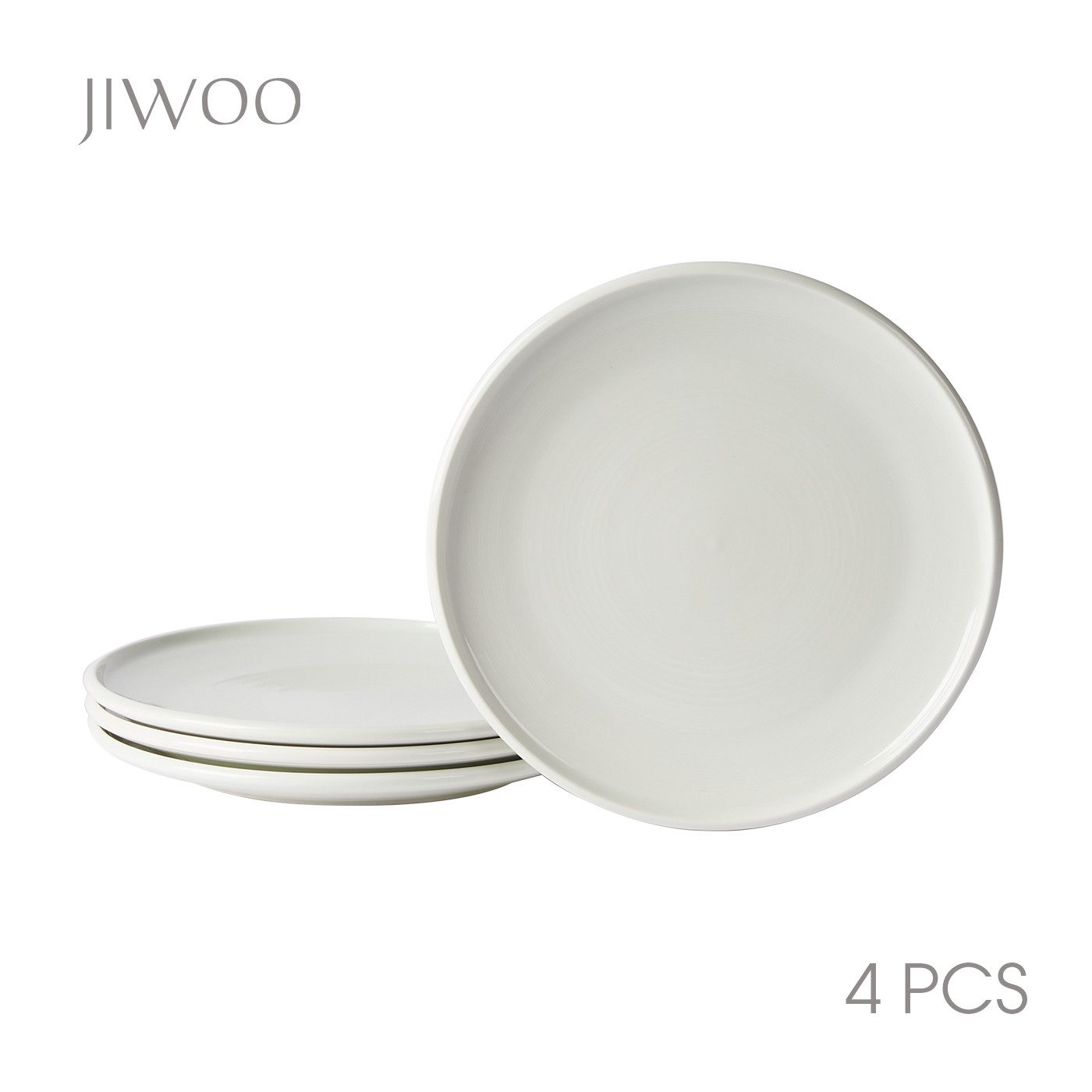 JIWOO Teller 4er,Ø27cm,Frühstücksteller,Salatteller,Steakteller,Dessertteller, (4 St), Keramik,Mikrowellen-und spülmaschinenfest,Rutschfest,langlebig,Luxus