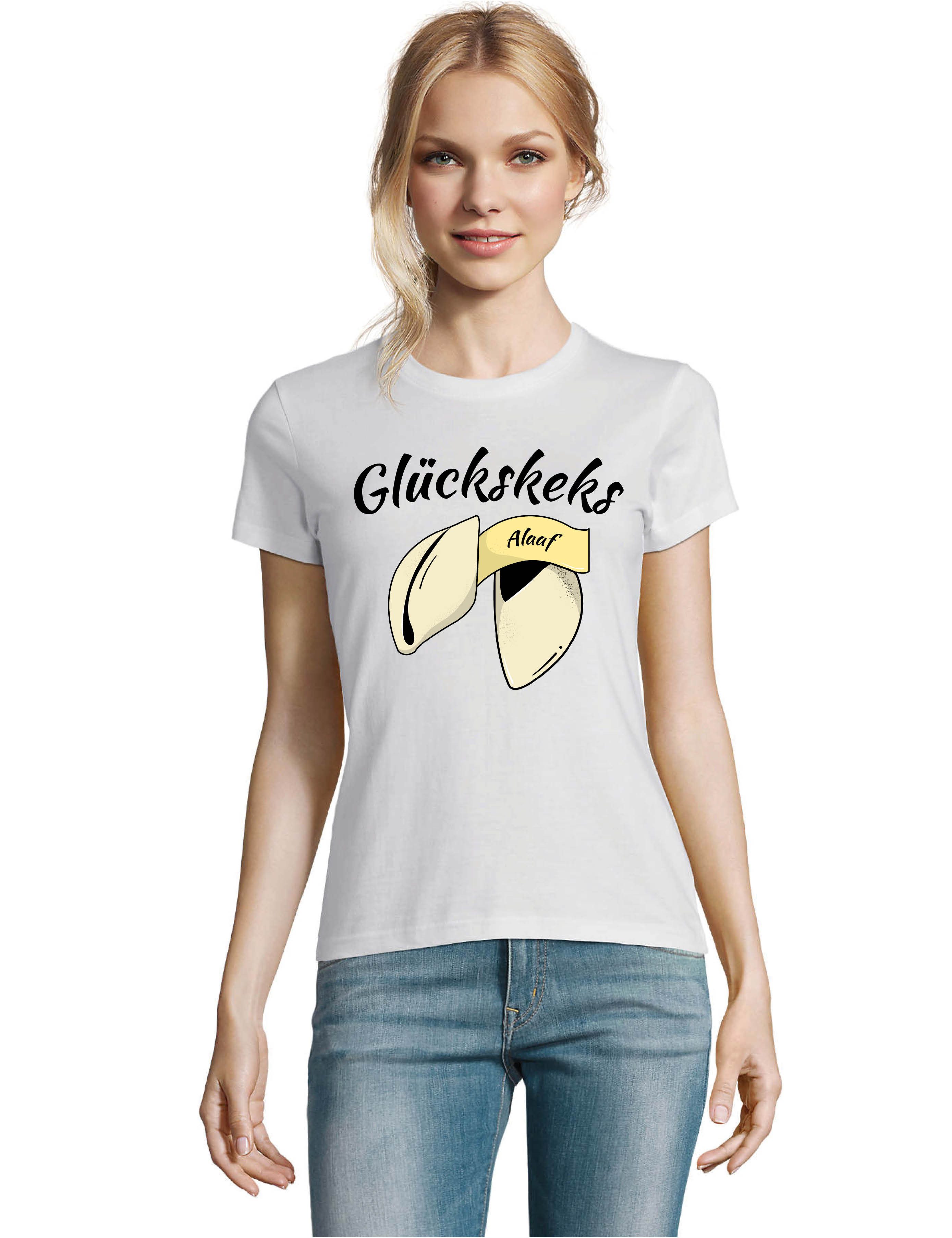 Youth Designz Print-Shirt Glückskeks Print Damen T-Shirt Statement Fasching günstig online kaufen