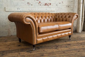 JVmoebel Chesterfield-Sofa, Chesterfield Design Luxus Polster Sofa Couch Sitz Garnitur Leder