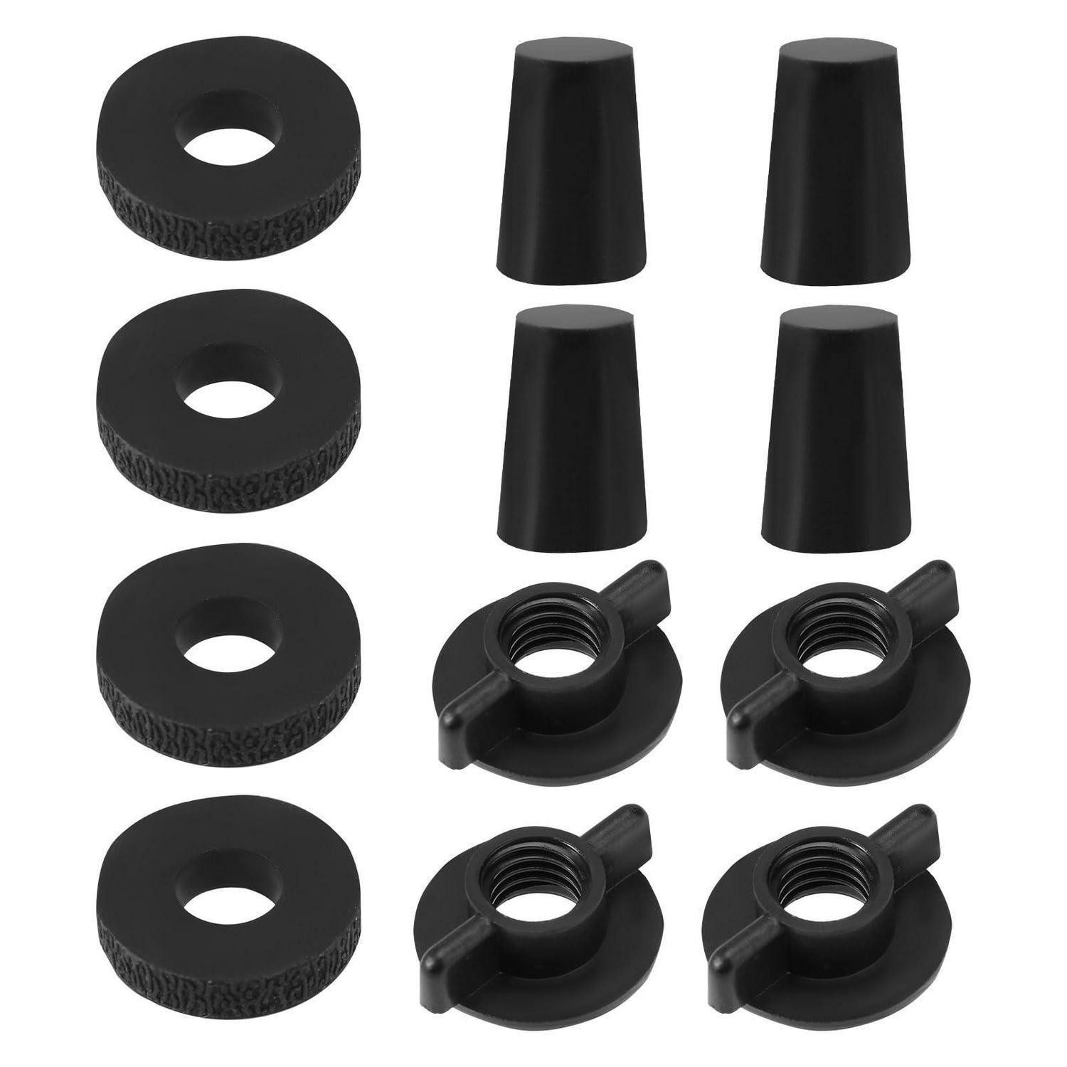 LuxusKollektion Filter-Set Wasserfilter Ersatz Set 12stk Schwarz