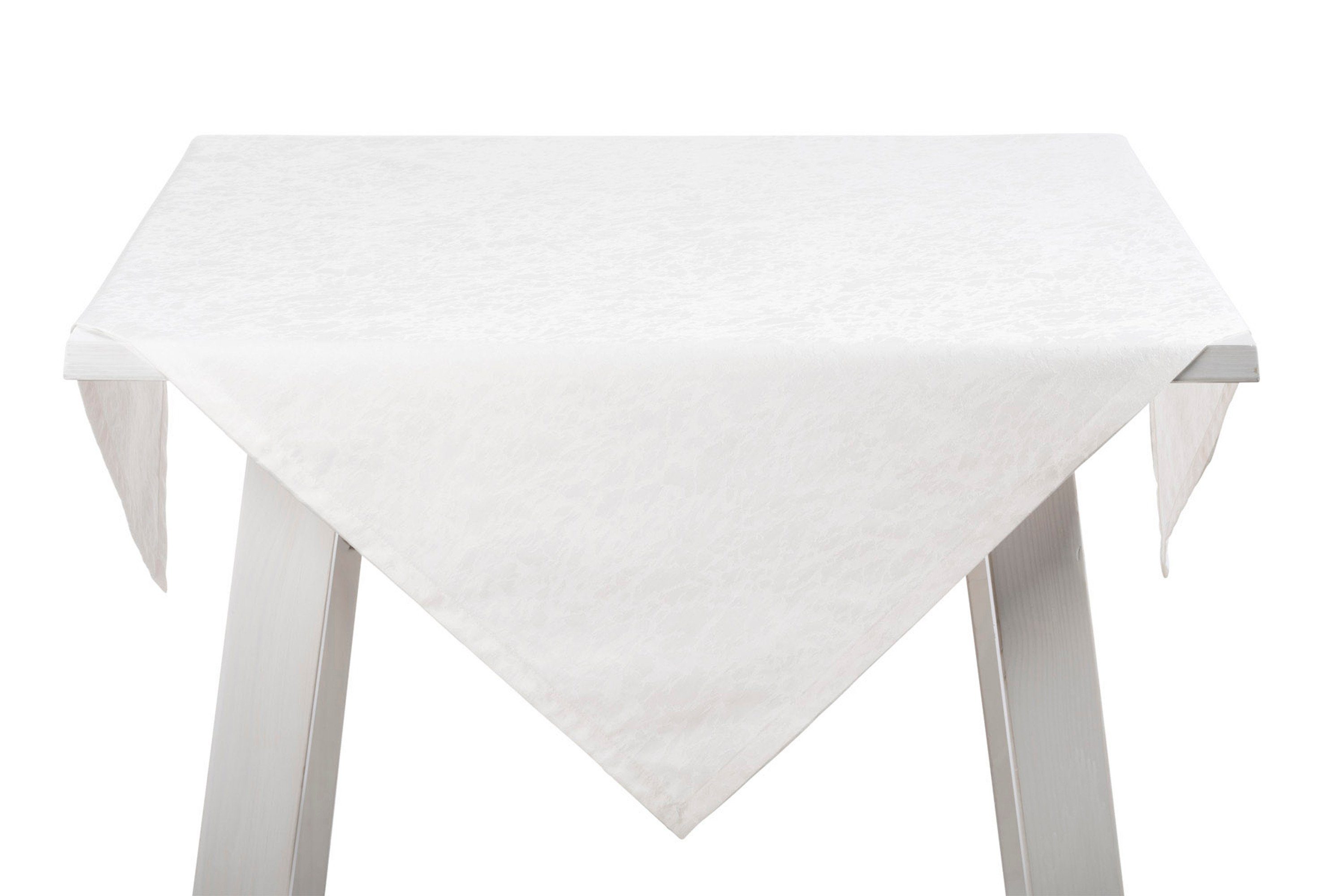 (1-tlg) brilliant weiß Größen, Tischläufer MARBLE, Mitteldecke Tischband Serviette verschiedene Pichler PICHLER