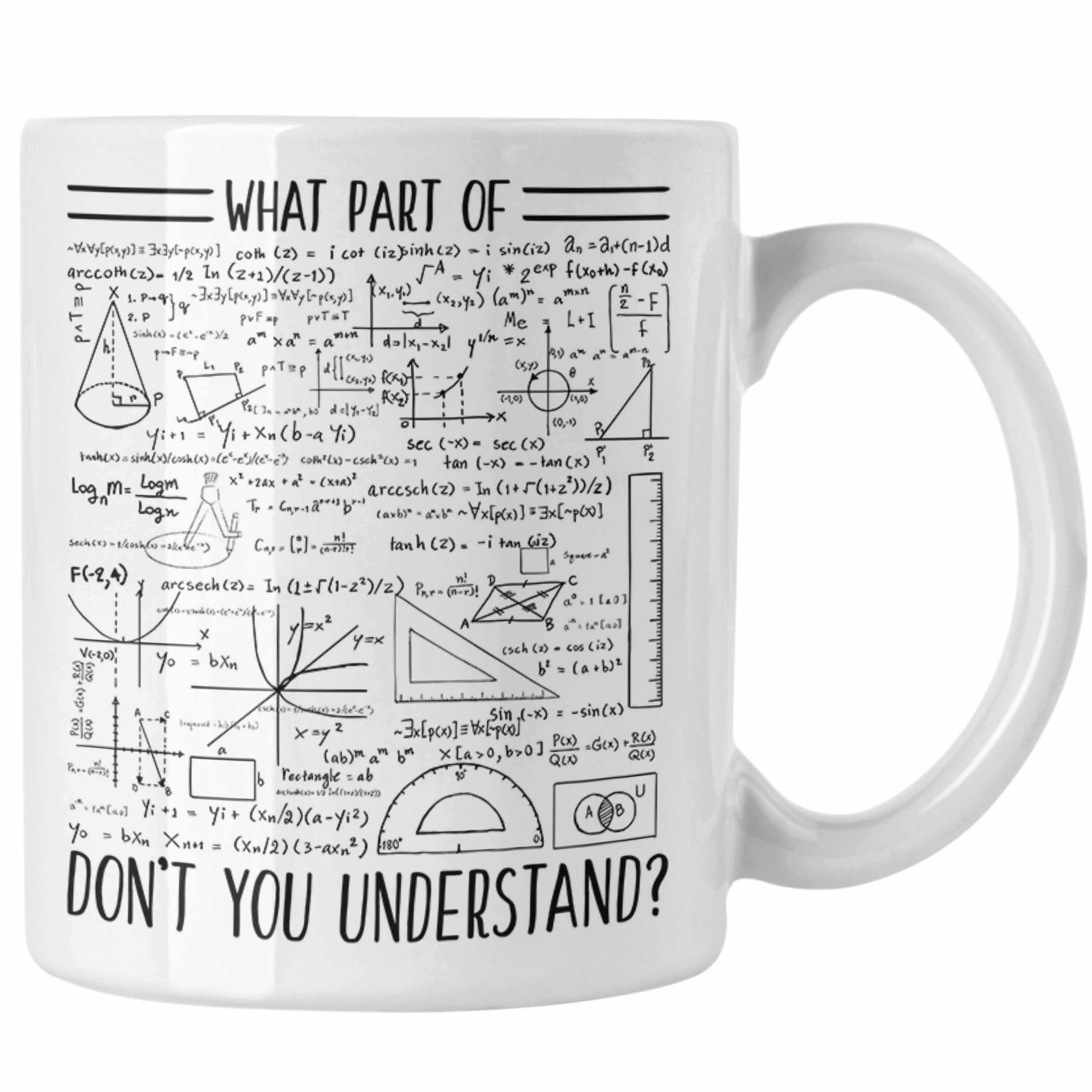 Von Trendation Geschenk Tasse Weiss Tell Trendation Physiker - Mathelehrer du Lustiges Mathematiker Verstehst Geschenkidee Nicht Welchen Tasse