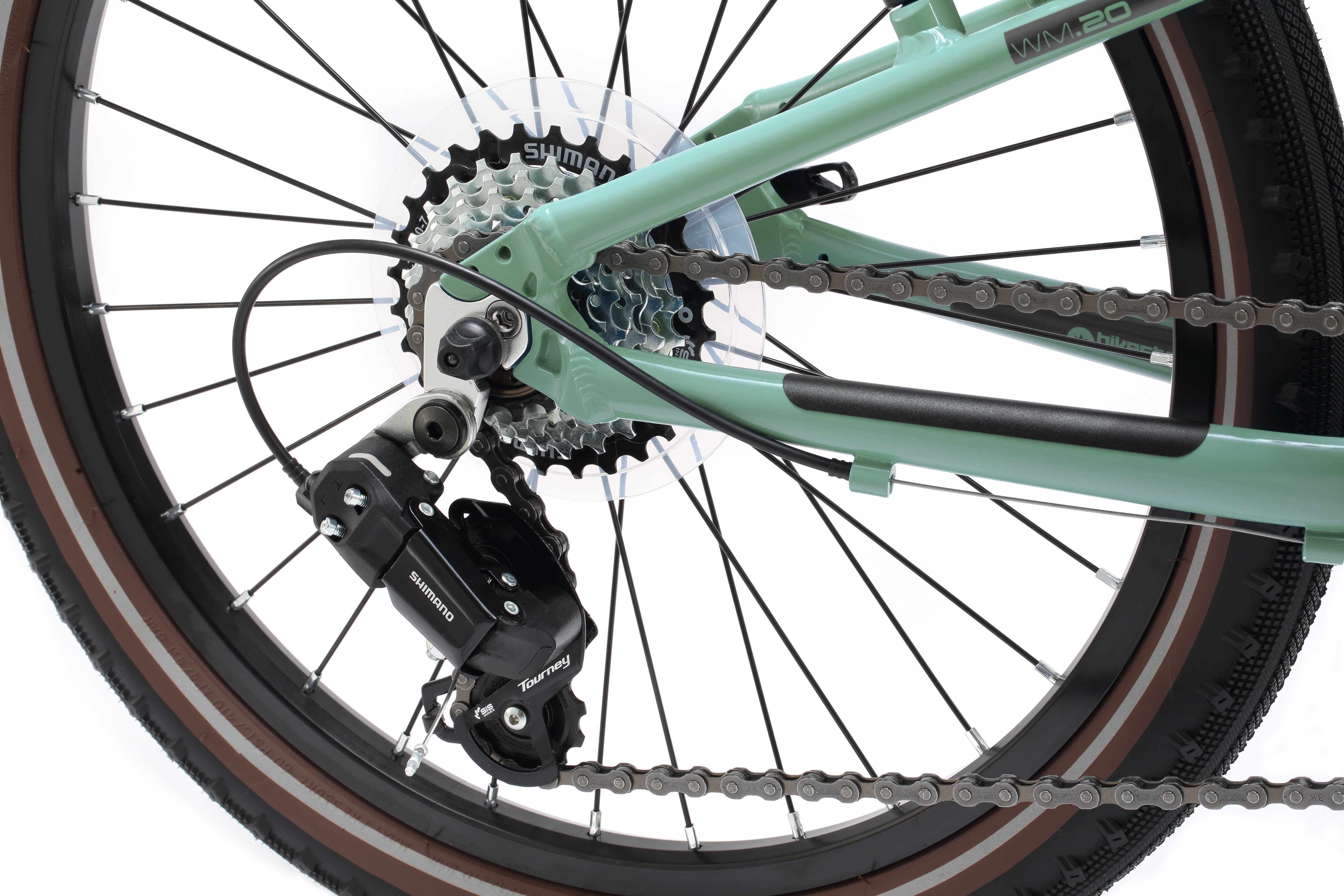 Bikestar Kinderfahrrad Leichtgewicht 8 kg 20 Zoll Aluminium ab 6 Jahre, 7 Gang Shimano RD-M2005 Schaltwerk, Kettenschaltung, Reflektierende Reifen, leichtes Treten, ergonomischer Rahmen